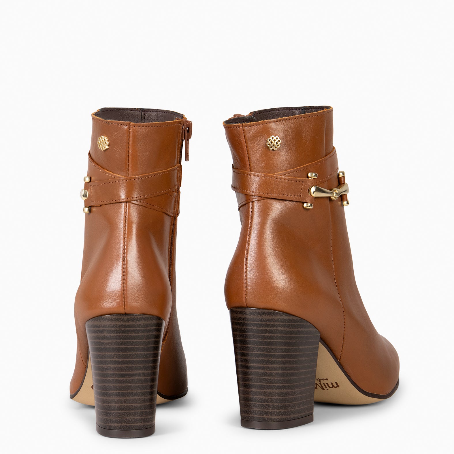 PALACE – Botin con tacón CAMEL - miMaO ®