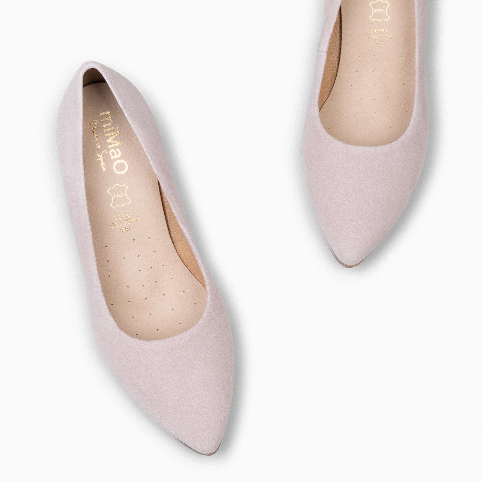 URBAN S - Zapato de tacón medio ante ROSA CLARO - miMaO ®