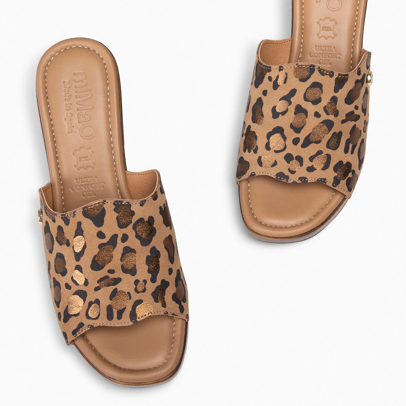 ADELA - Zuecos con tacón LEOPARDO - miMaO ®
