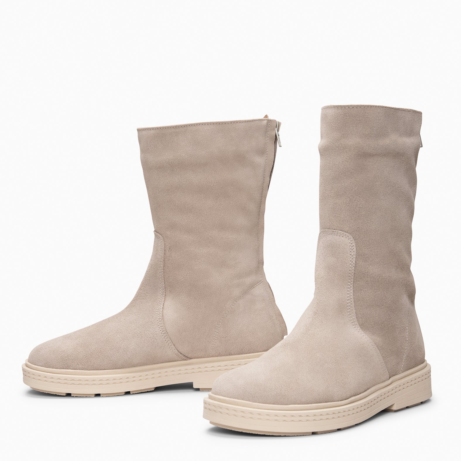 SNOW - Botines forrados de piel BEIGE - miMaO ®