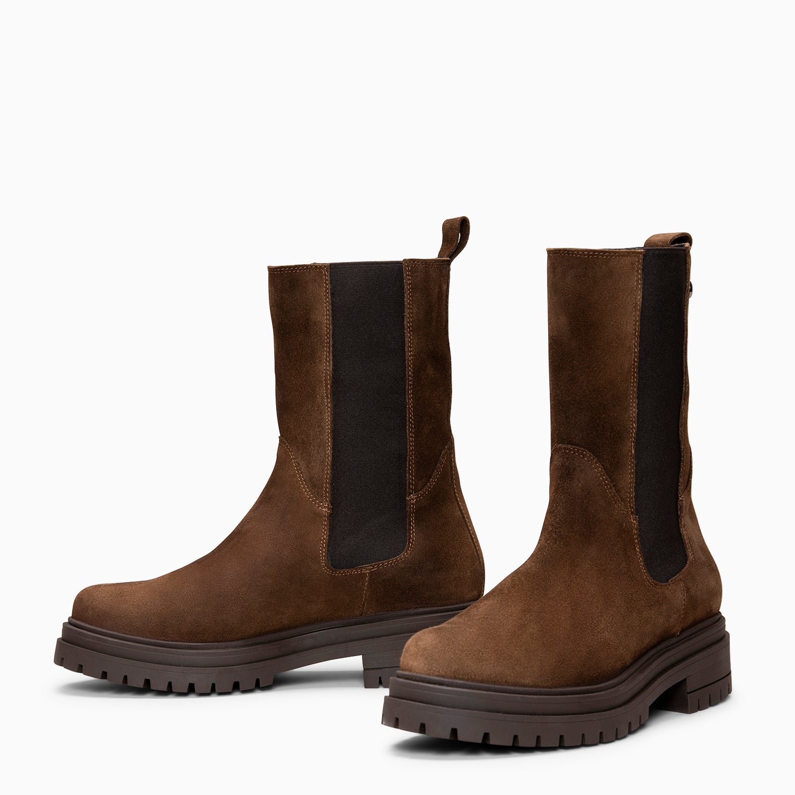 MARTE - Botines Chelsea con suela track MARRON - miMaO ®