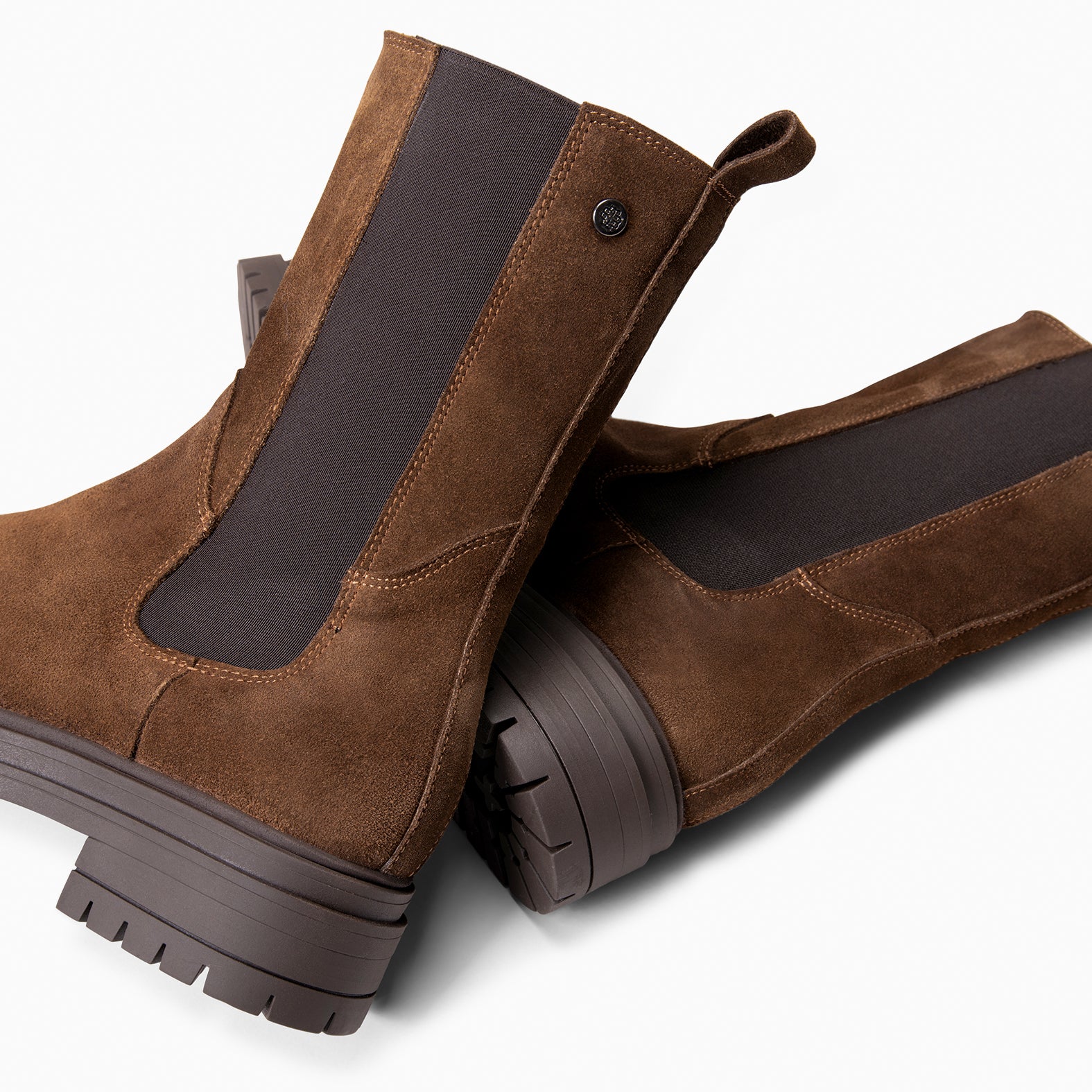 MARTE - Botines Chelsea con suela track MARRON - miMaO ®