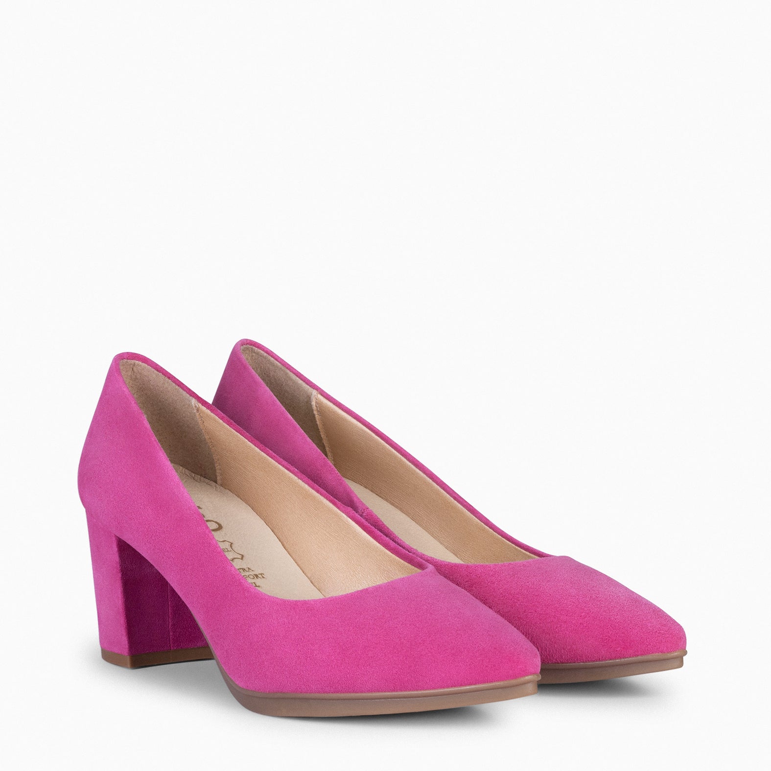 URBAN S - Zapato de tacón medio ante FUCSIA - miMaO ®