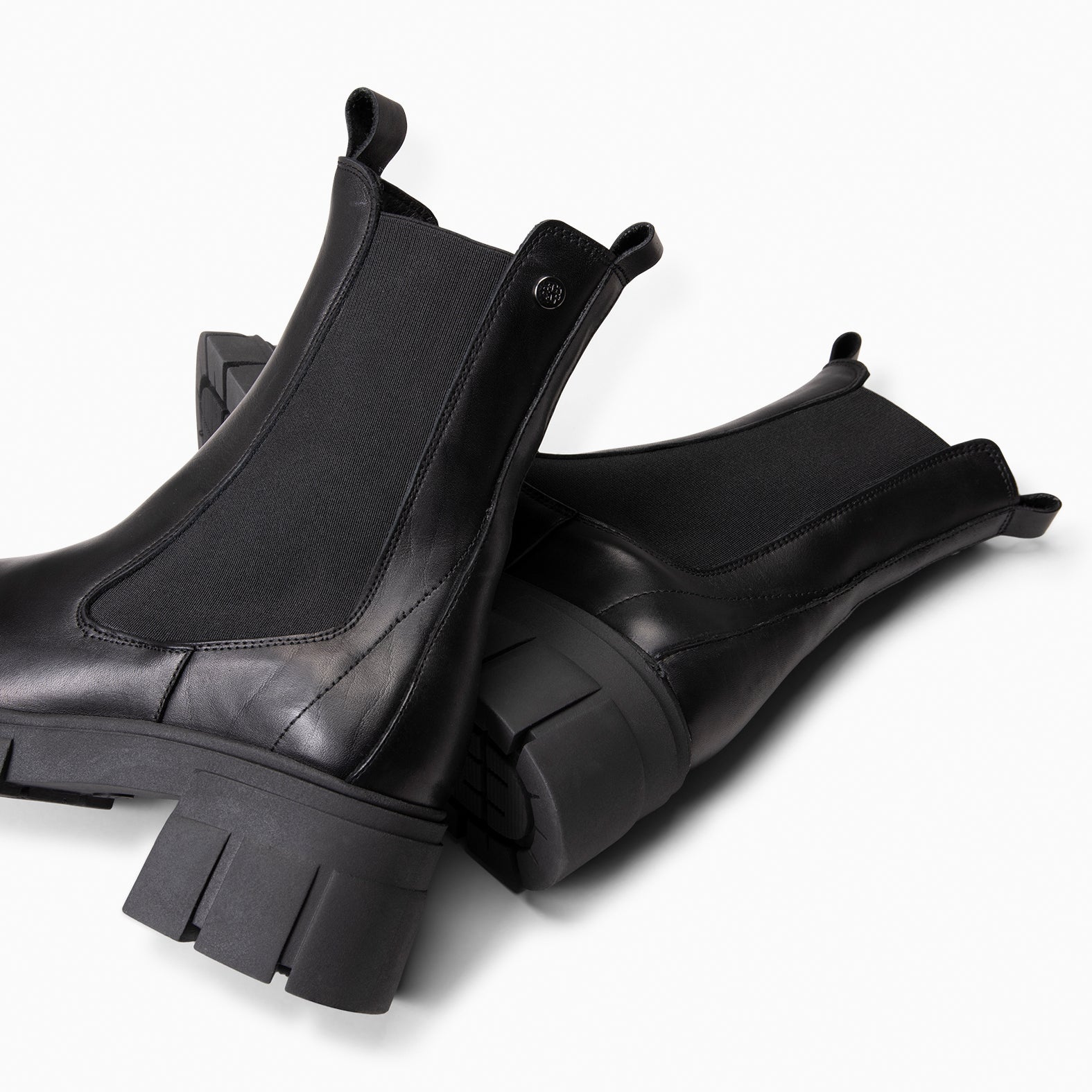 LUCIA - Botines Chelsea con plataforma NEGRO - miMaO ®