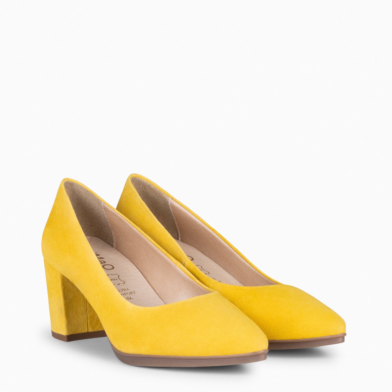 URBAN S - Zapatos de tacón medio ante AMARILLO