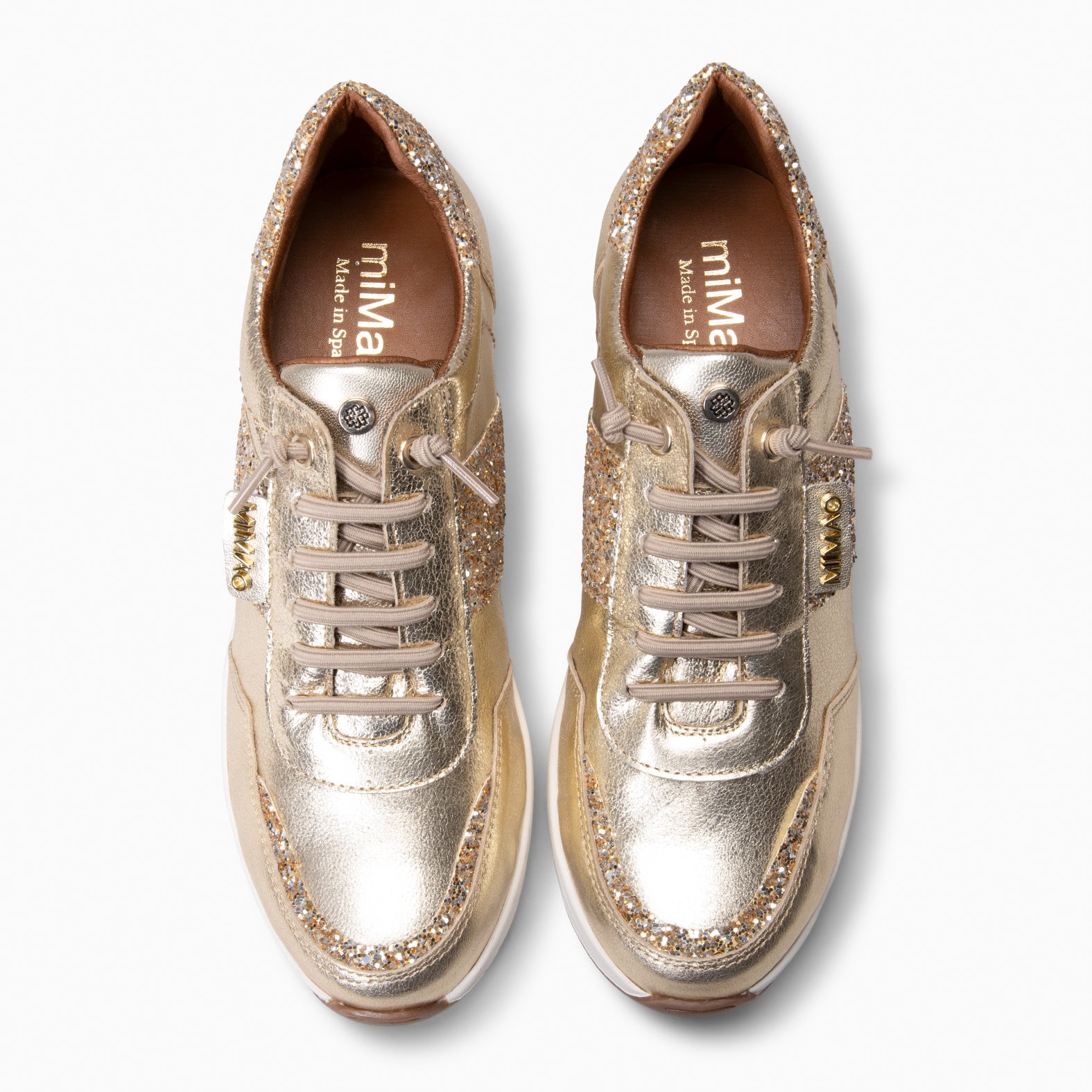 PAU - Zapatillas con cuña PLATINO - miMaO ®