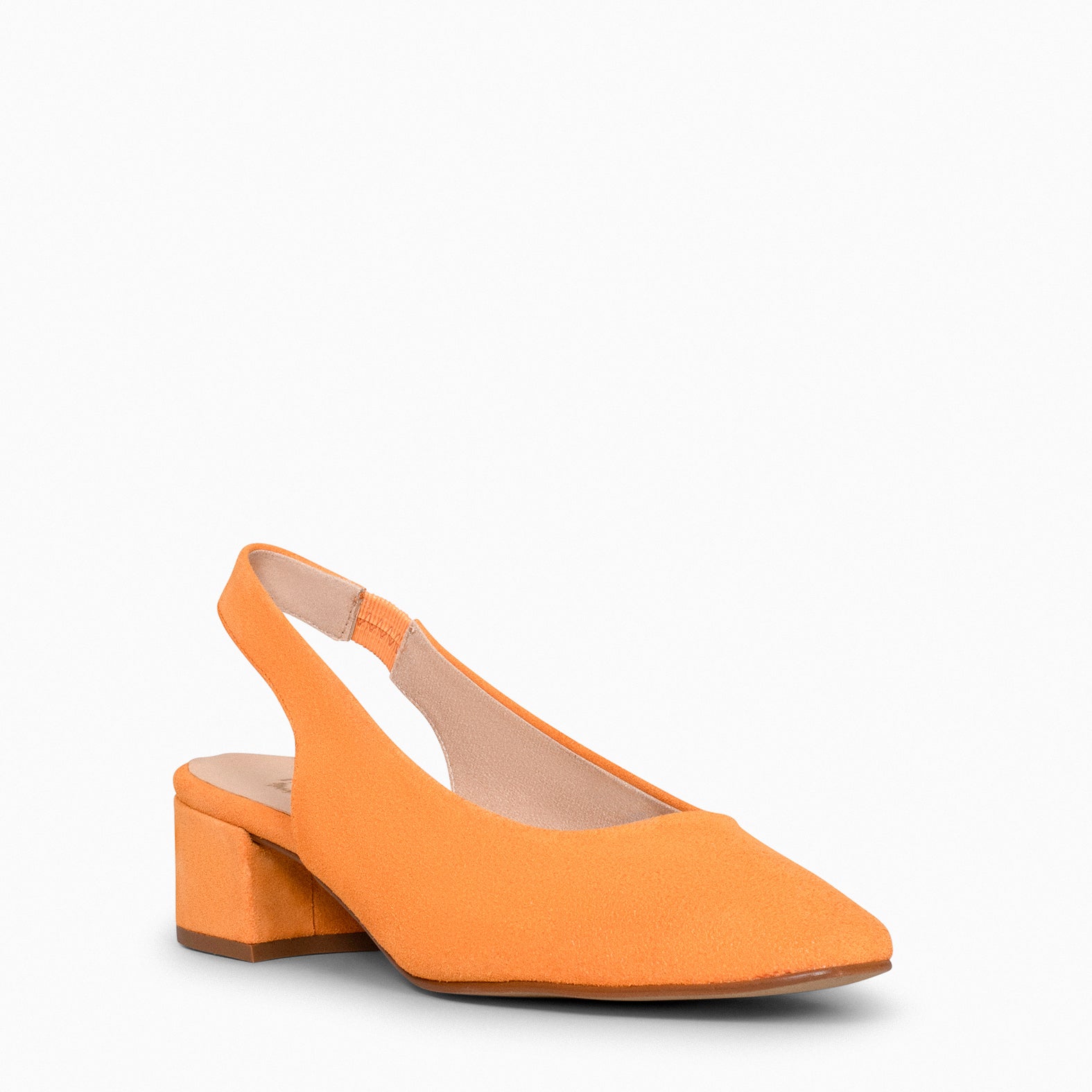URBAN LADY – Zapatos de Tacón Destalonados NARANJA