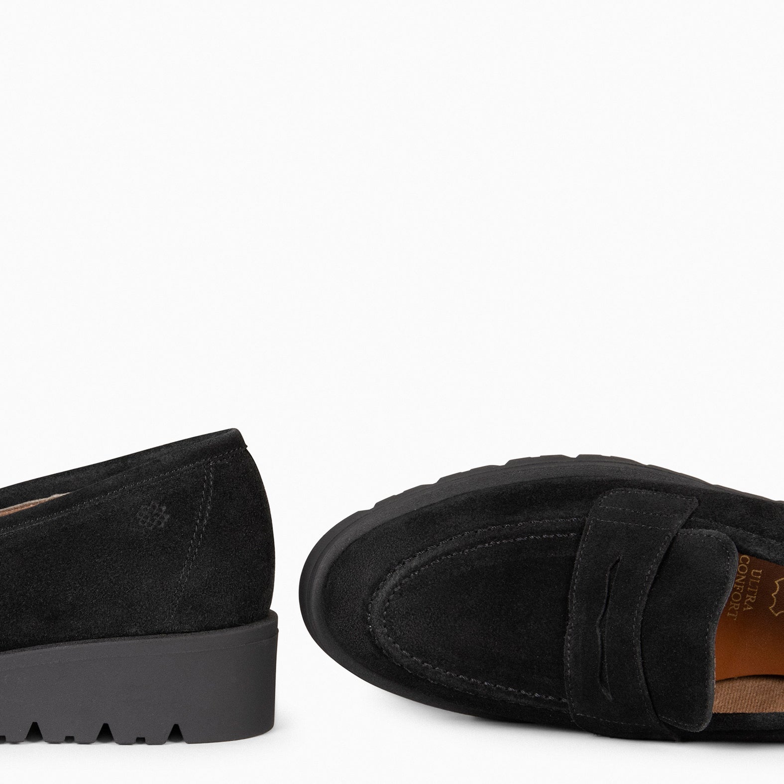 DAFNE - Mocasín con cuña NEGRO - miMaO ®