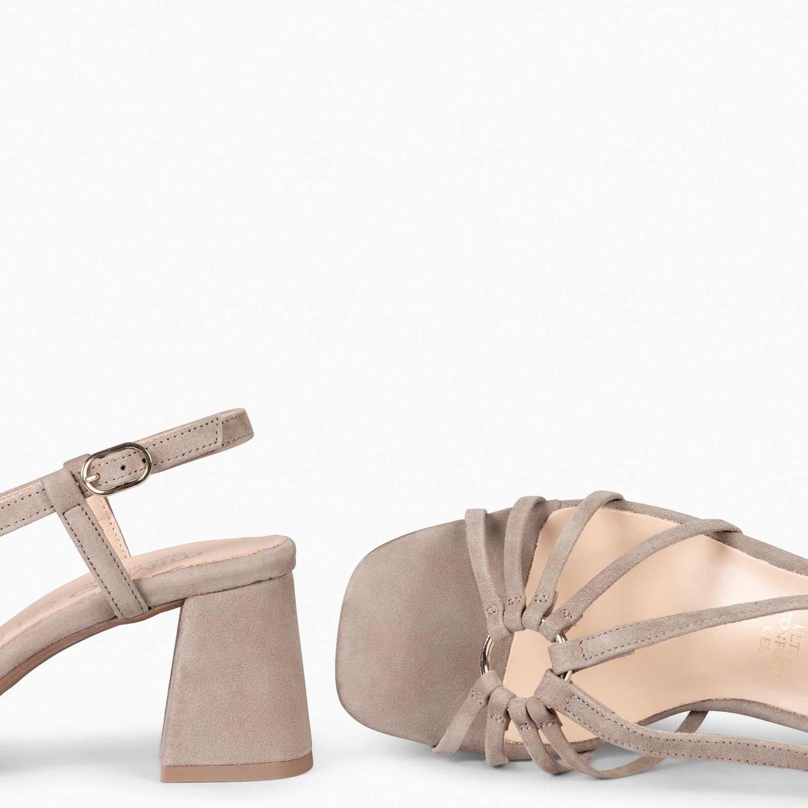 SOLEIL - Sandalias de tacón TAUPE - miMaO ®