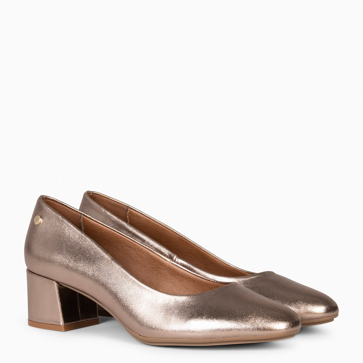 URBAN REDONDO SPLASH - Zapatos de tacón bajo ORO
