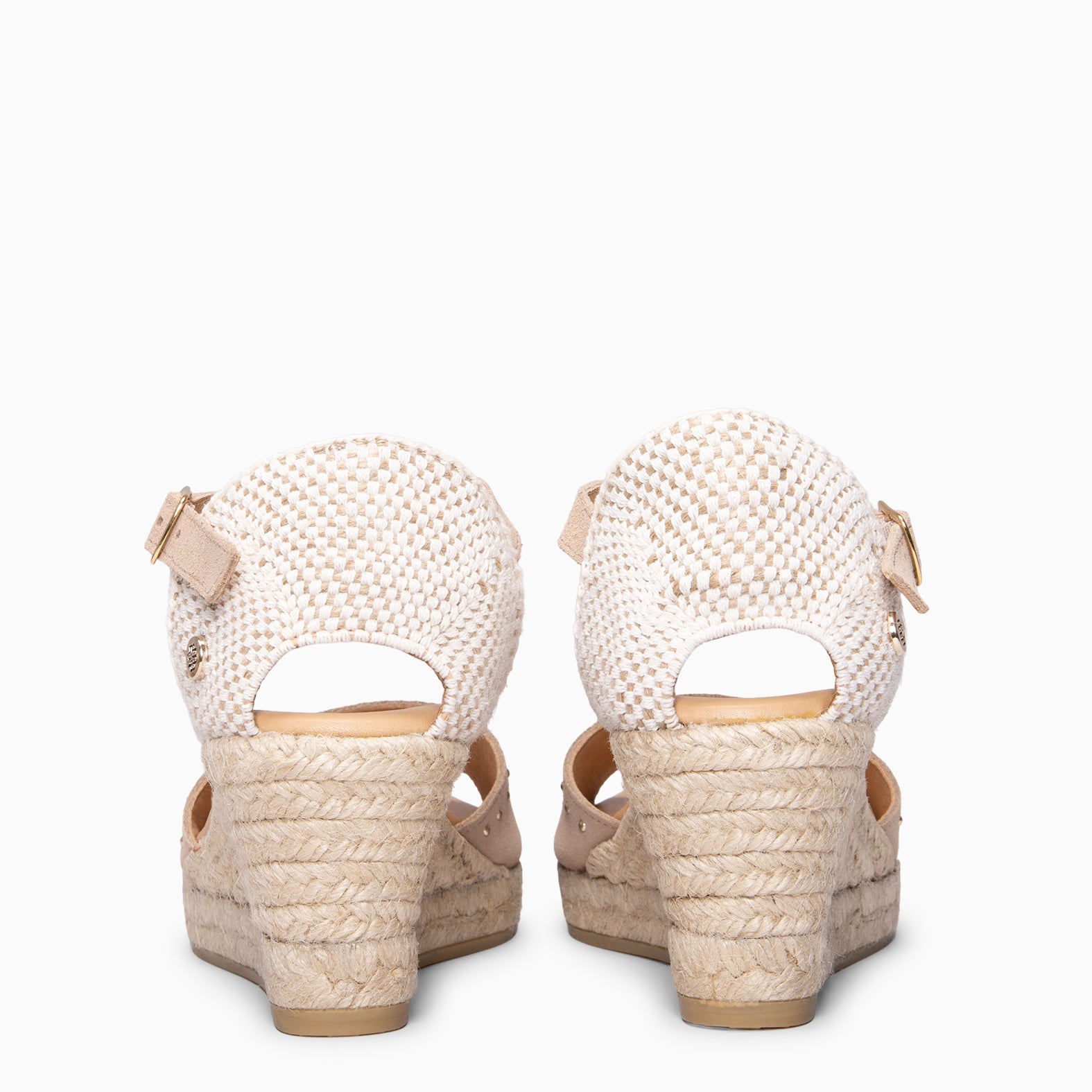 SAONA - BEIGE Peep-toe espadrilles