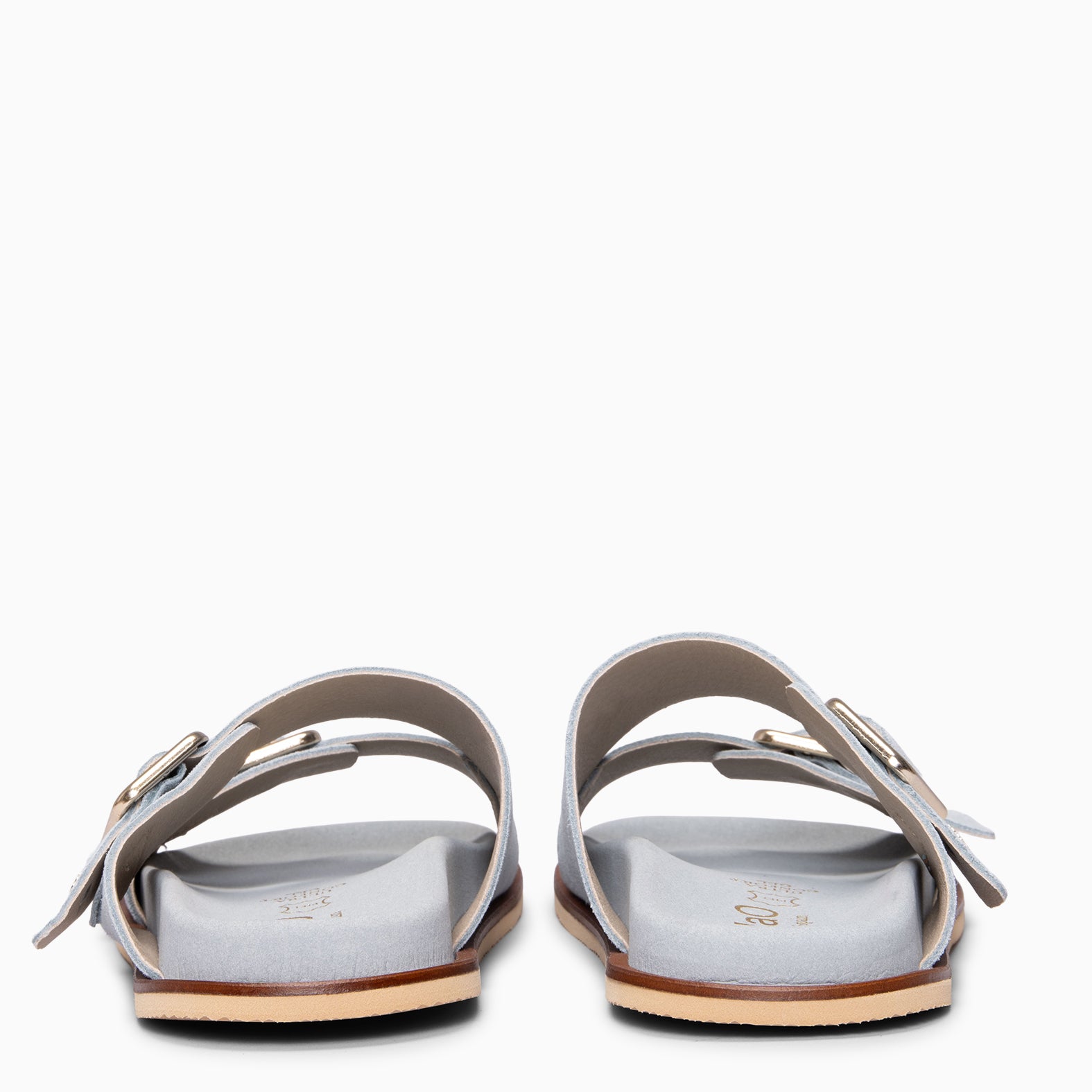 FRIDA - Sandalias tipo pala de ante AZUL
