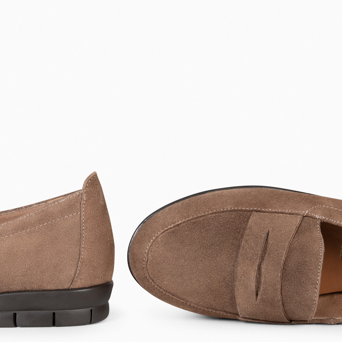 360 - TAUPE Loafers met wreefband