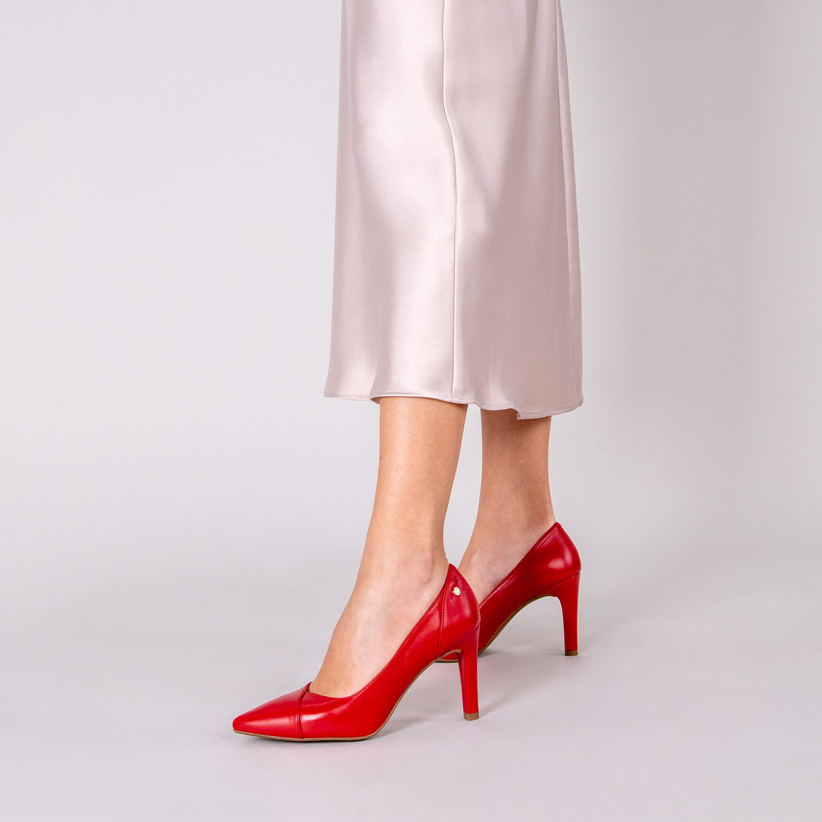 GLAM – Zapatos elegantes de tacón alto ROJO