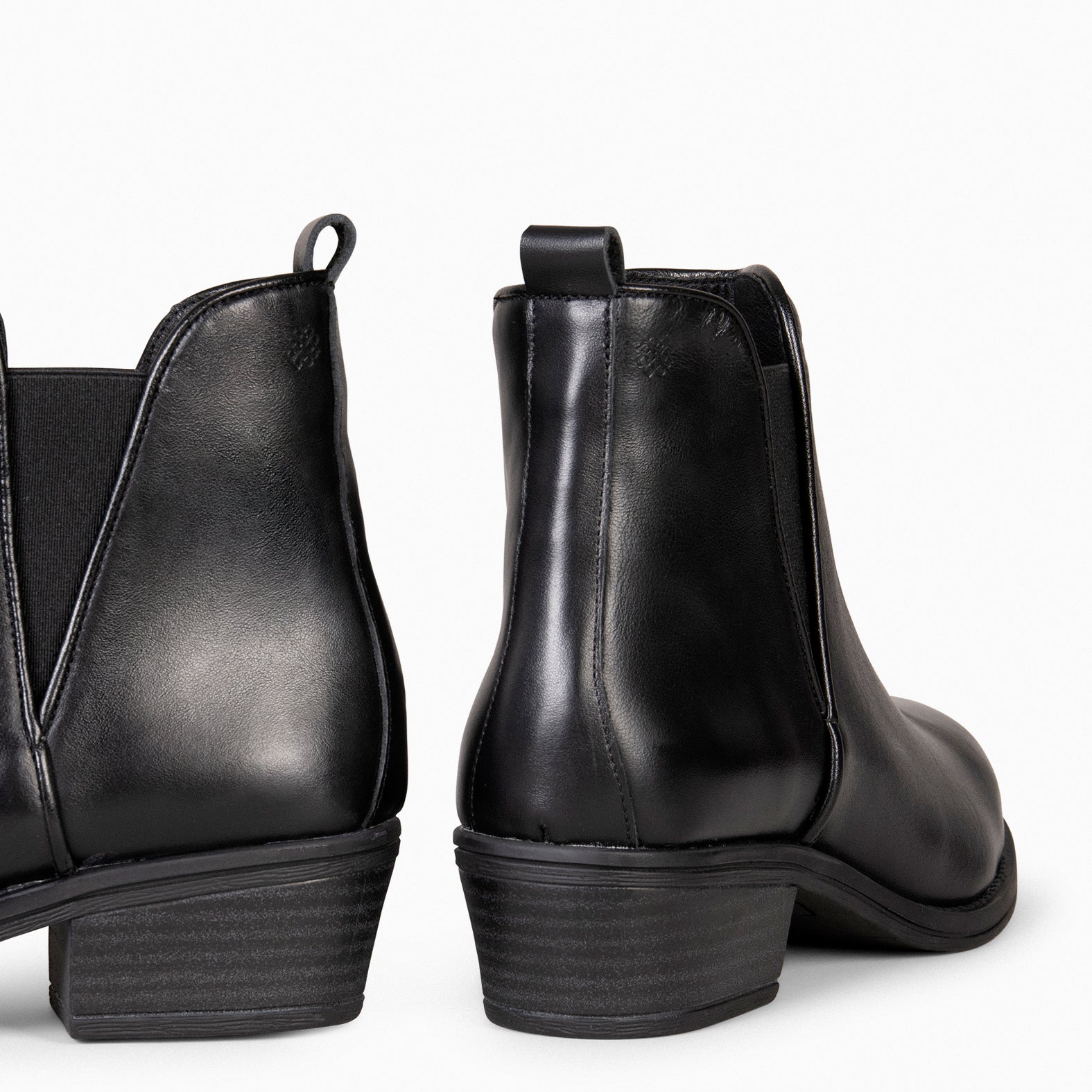 BASIC – Botines de tacón bajo NEGRO - miMaO ®
