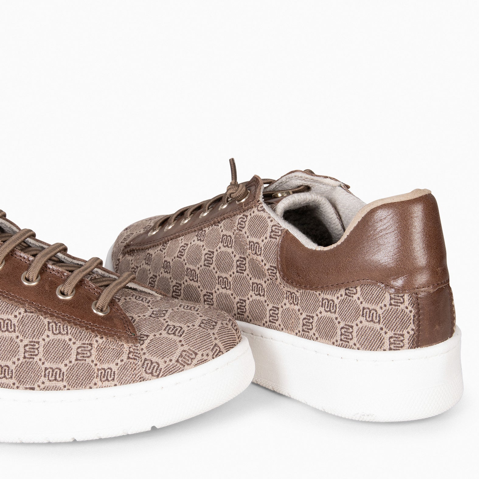 TOULOUSE - Zapatillas cordones elásticos MARRON - miMaO ®