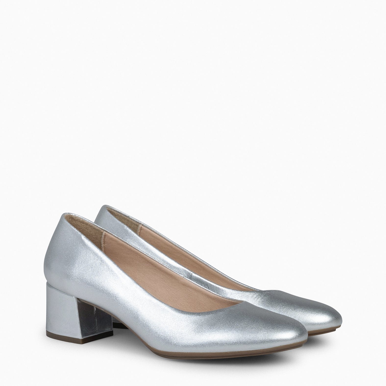 URBAN REDONDO SPLASH - Zapatos de tacón bajo PLATA - miMaO ®