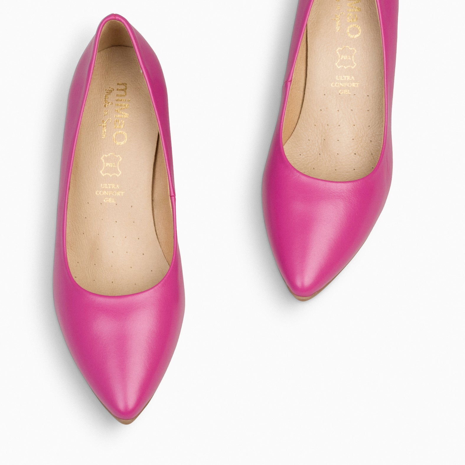 URBAN S SALÓN - Zapatos de tacón medio de napa FUCSIA - miMaO ®