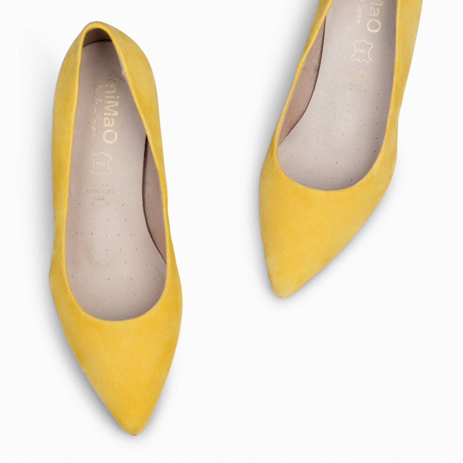 STILETTO - SAPATOS DE SALTO AGULHA AMARELO