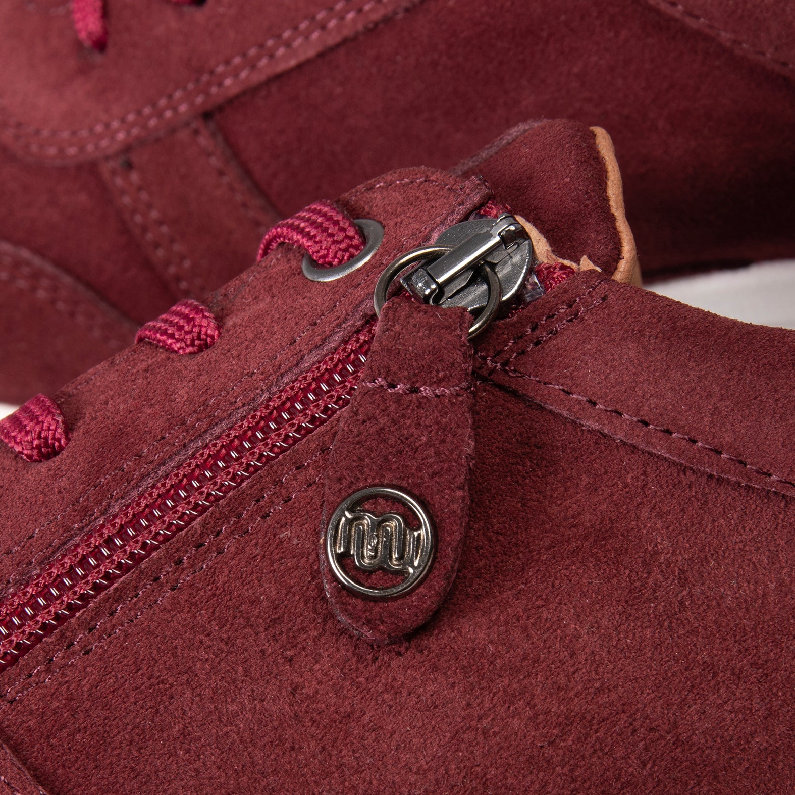 ARLES – Zapatillas deportivas con adorno cremallera GRANATE - miMaO ®