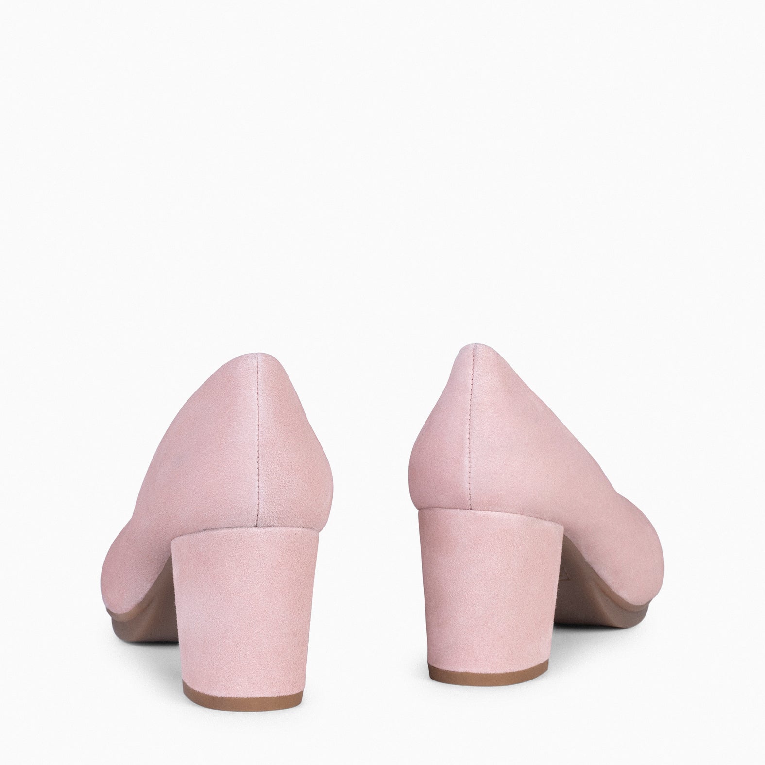 URBAN S - Escarpins à talon moyen en daim ROSE