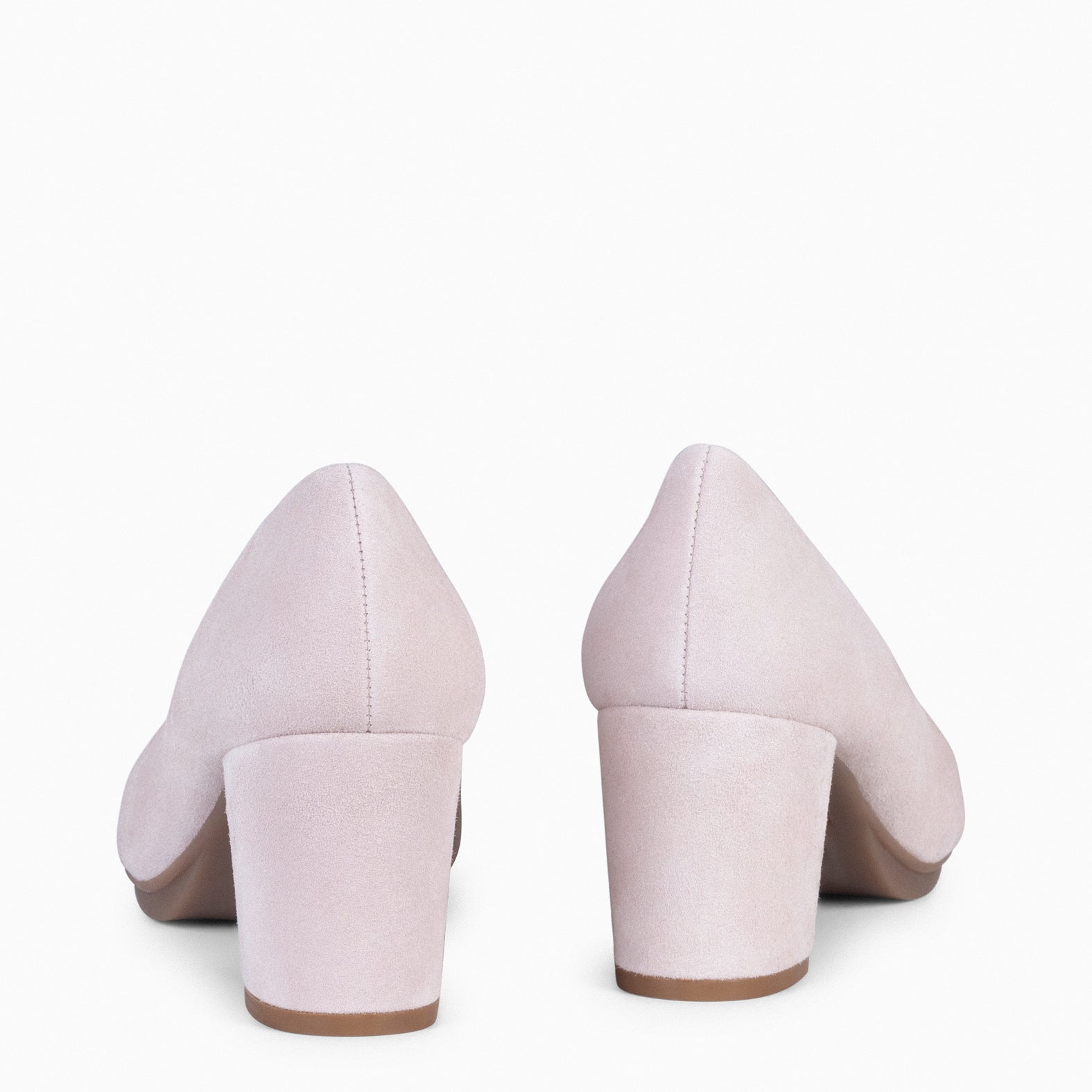 URBAN S - Zapato de tacón medio ante ROSA CLARO - miMaO ®