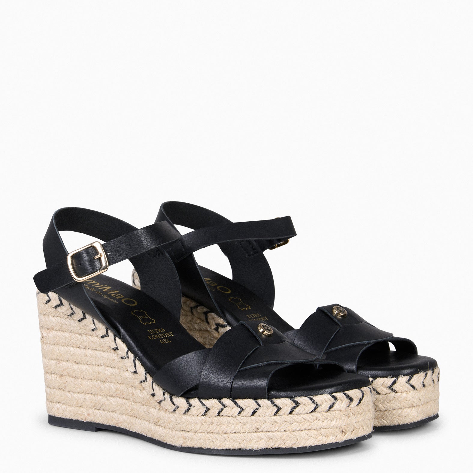 MABEL - Cuñas de Esparto NEGRO - miMaO ®
