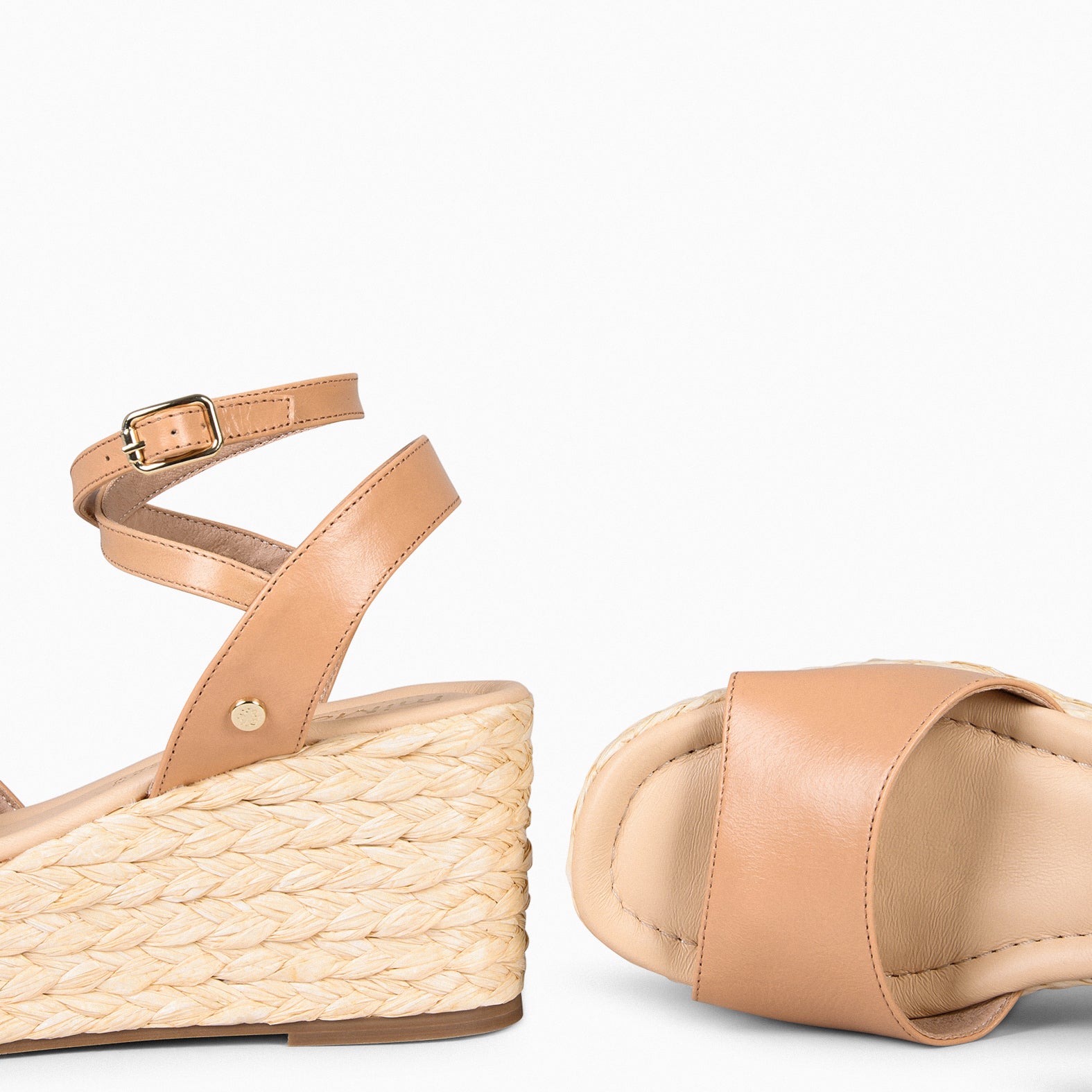 SINTRA – Sandalias de cuña y plataforma BEIGE