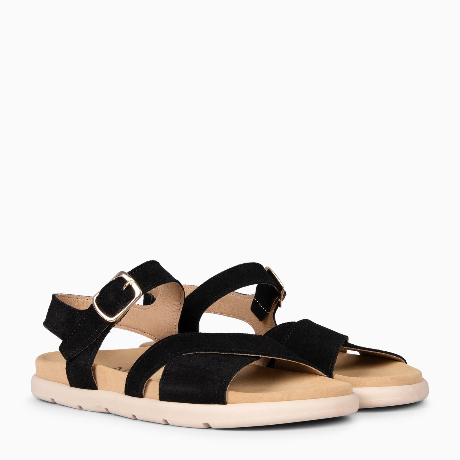 BRISA - BLACK Baresoft sandals