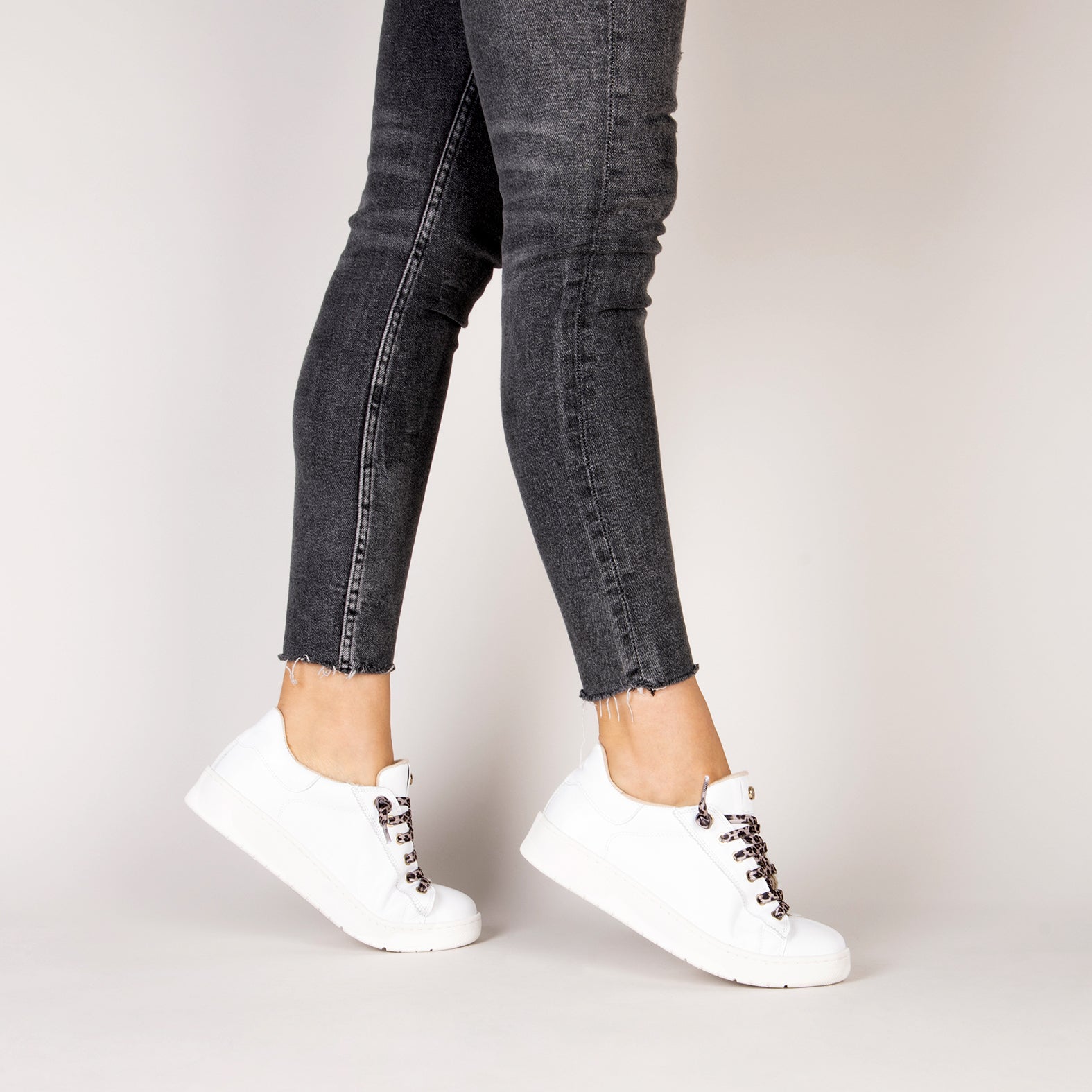 NANTES - Zapatillas Elegantes BLANCO LEOPARDO - miMaO ®