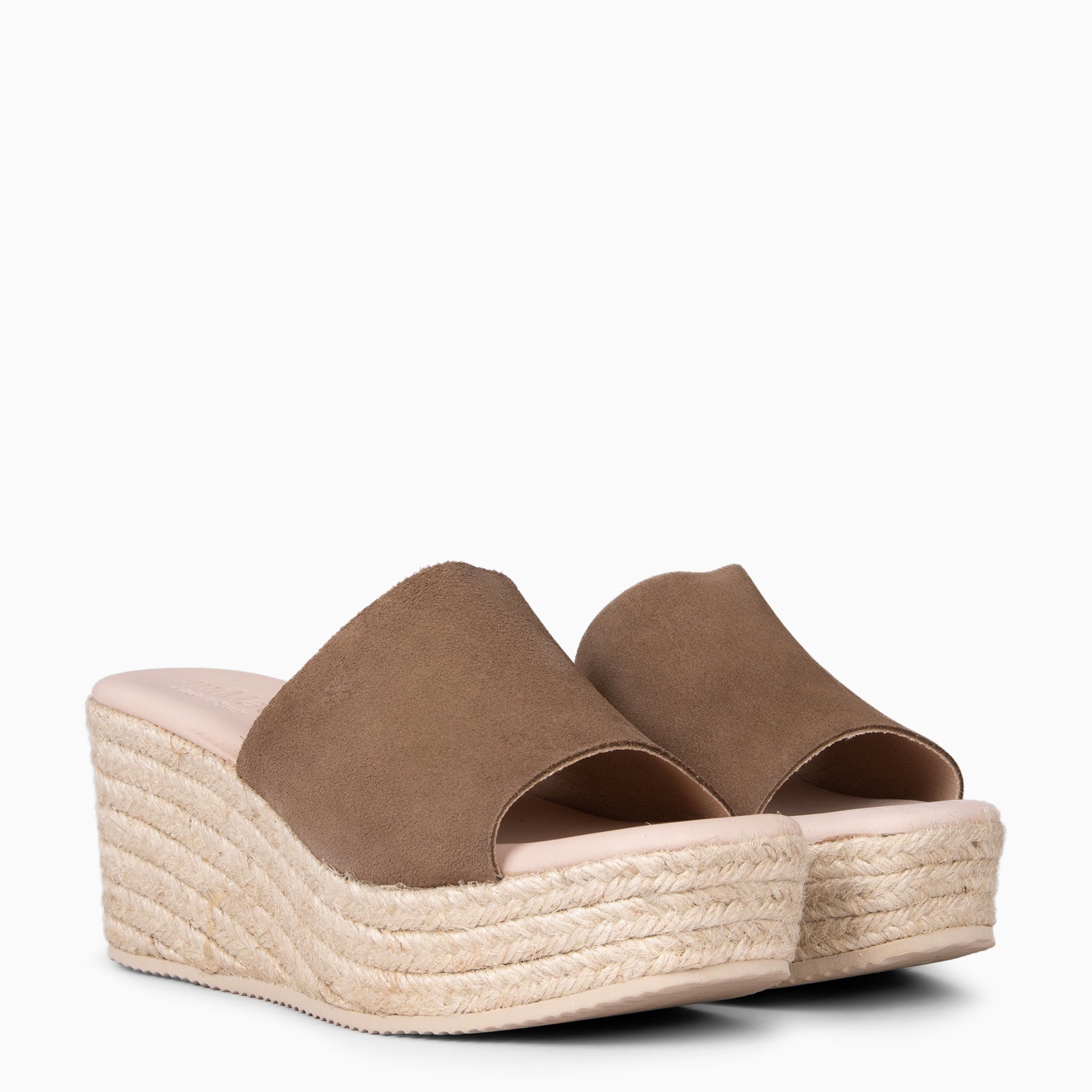 MAIRA - CAMEL Wedge platform espadrilles