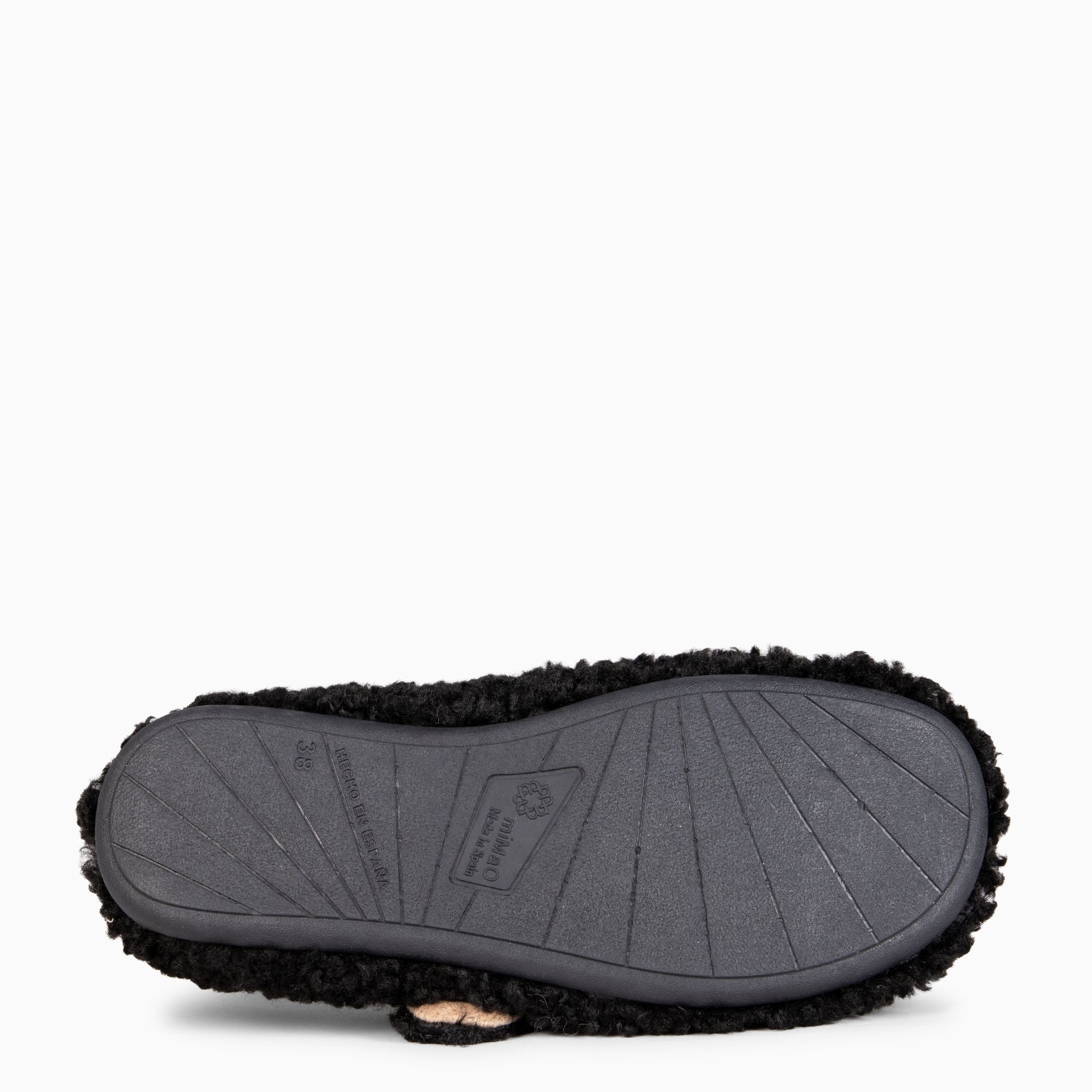 COZY DREAMS - Zapatillas de estar por casa con velcro NEGRO