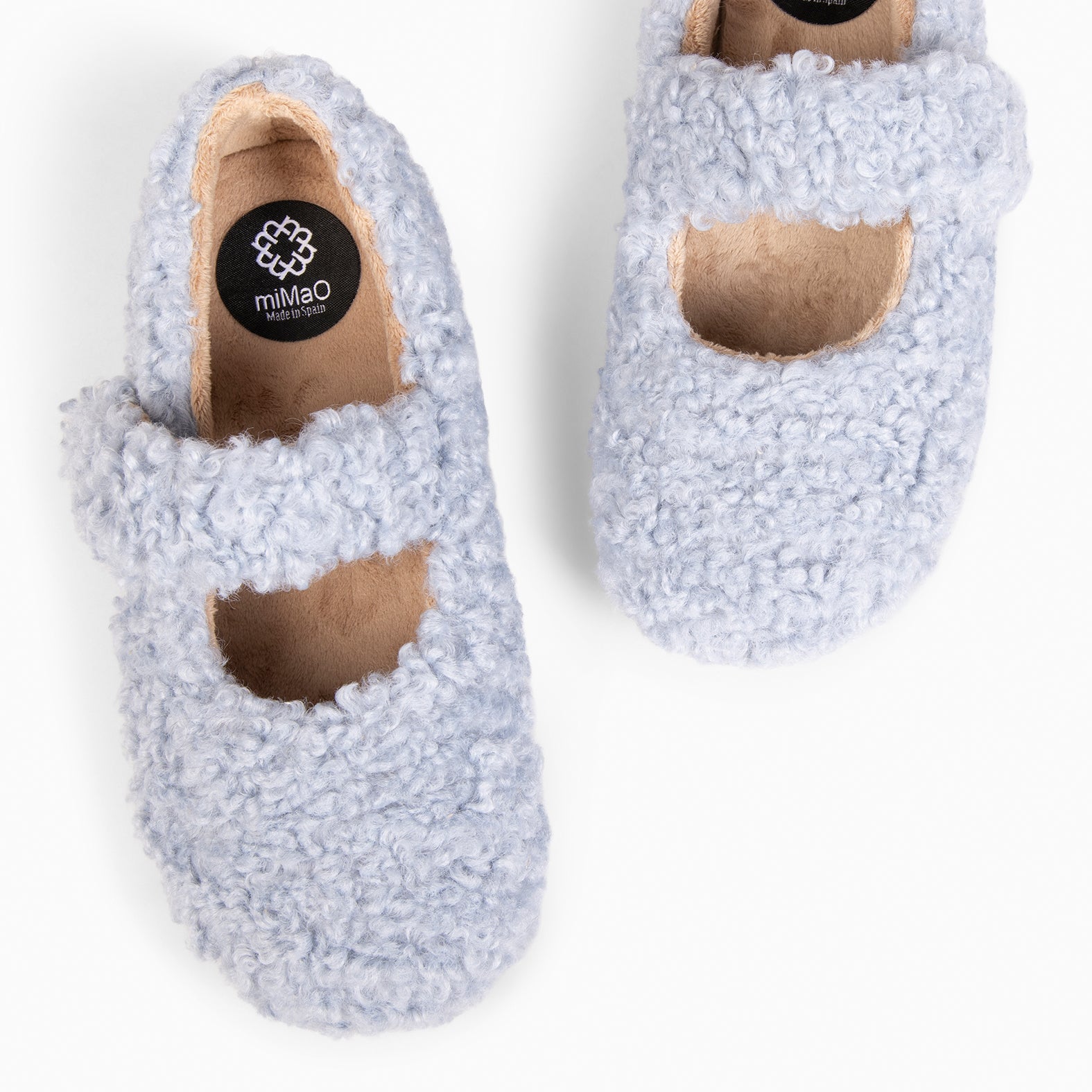 COZY DREAMS - Zapatillas de estar por casa con velcro CIELO - miMaO ®