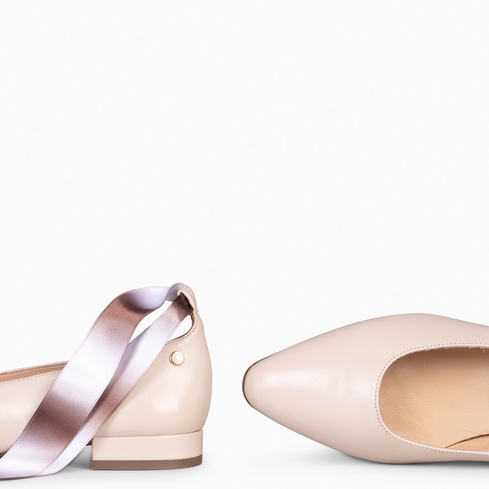 AURORA – Merceditas elegantes con lazo NUDE - miMaO ®