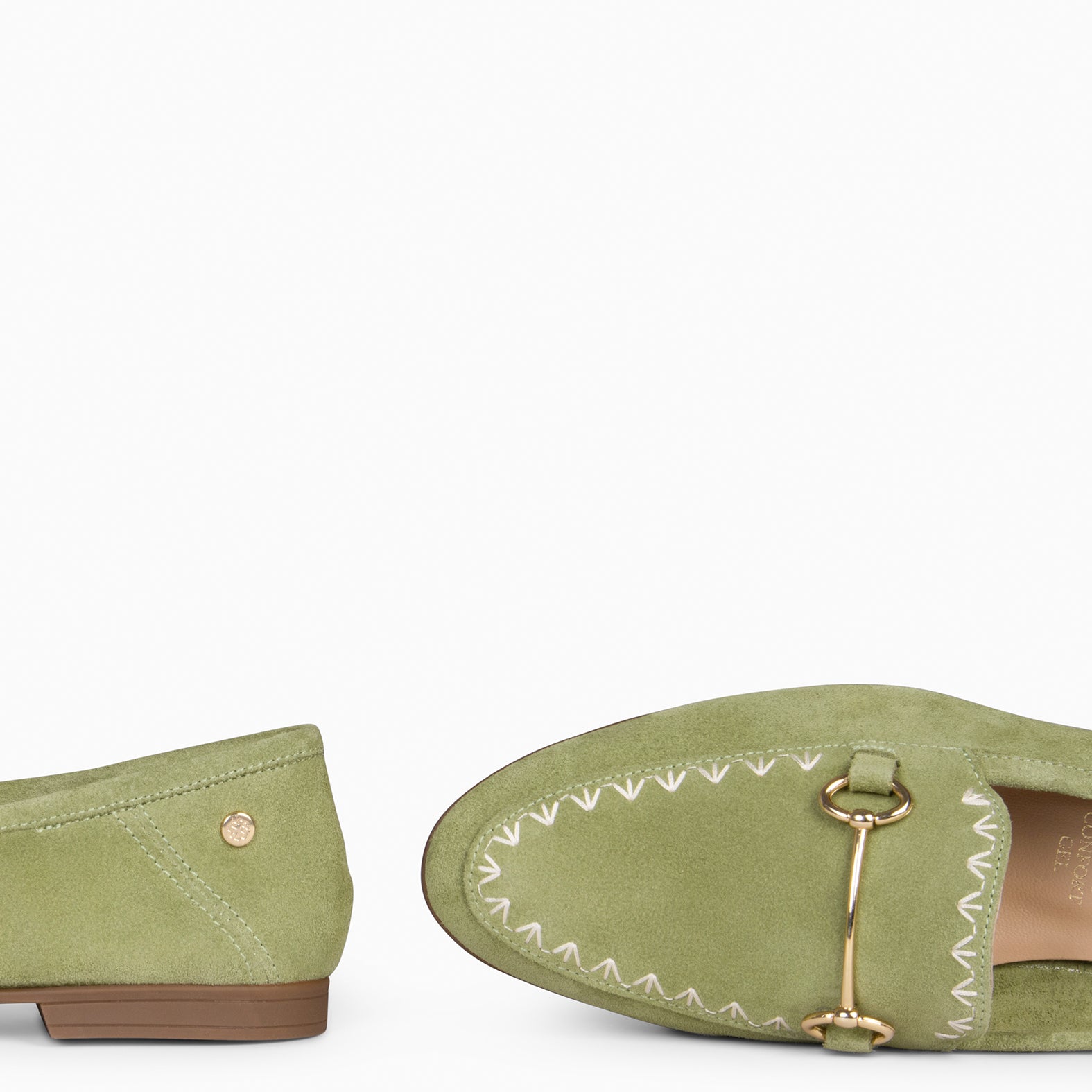 BLAKE - MOCASINES DE SERRAJE VERDE - miMaO ®