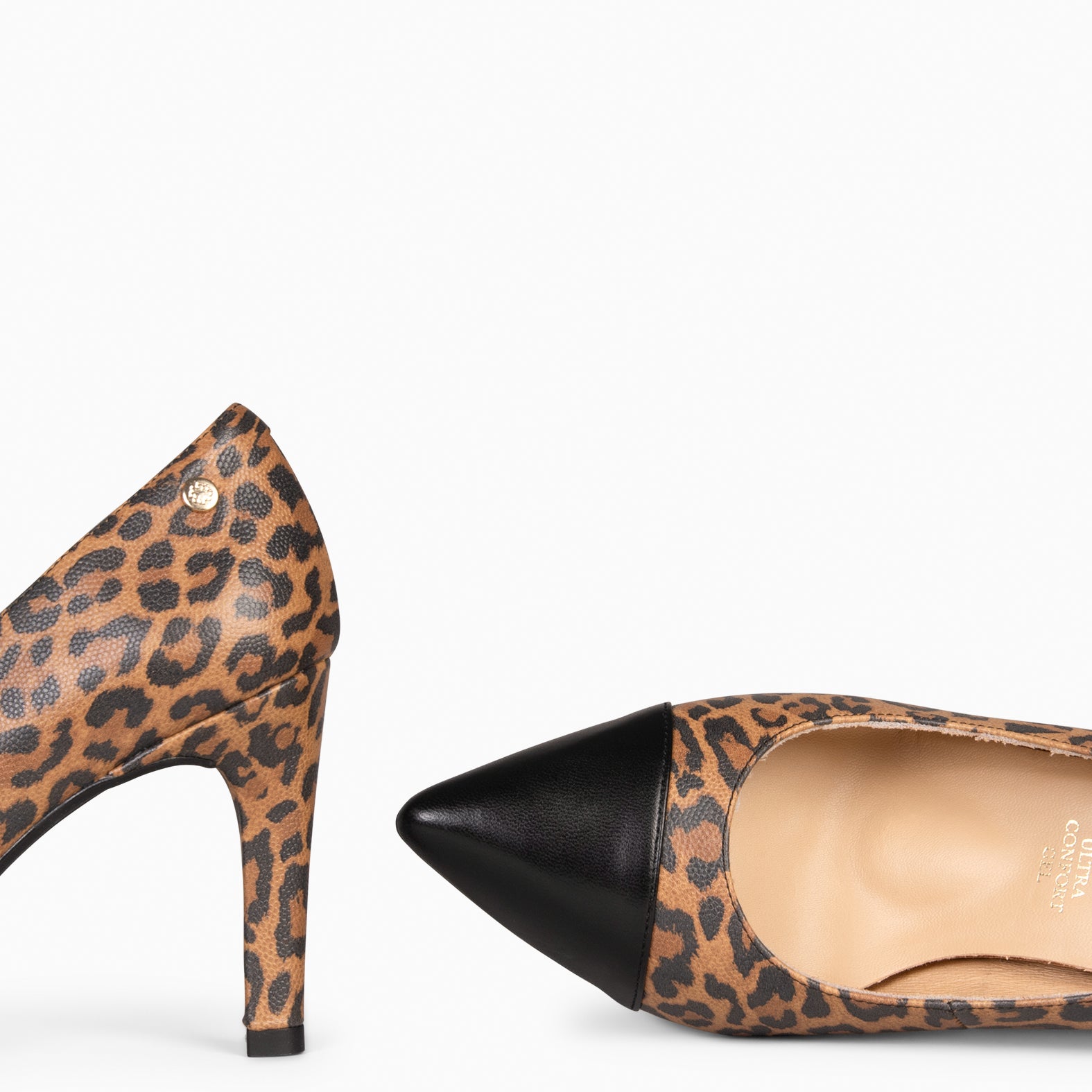 LILLY – Zapato de tacón alto y puntera LEOPARDO - miMaO ®