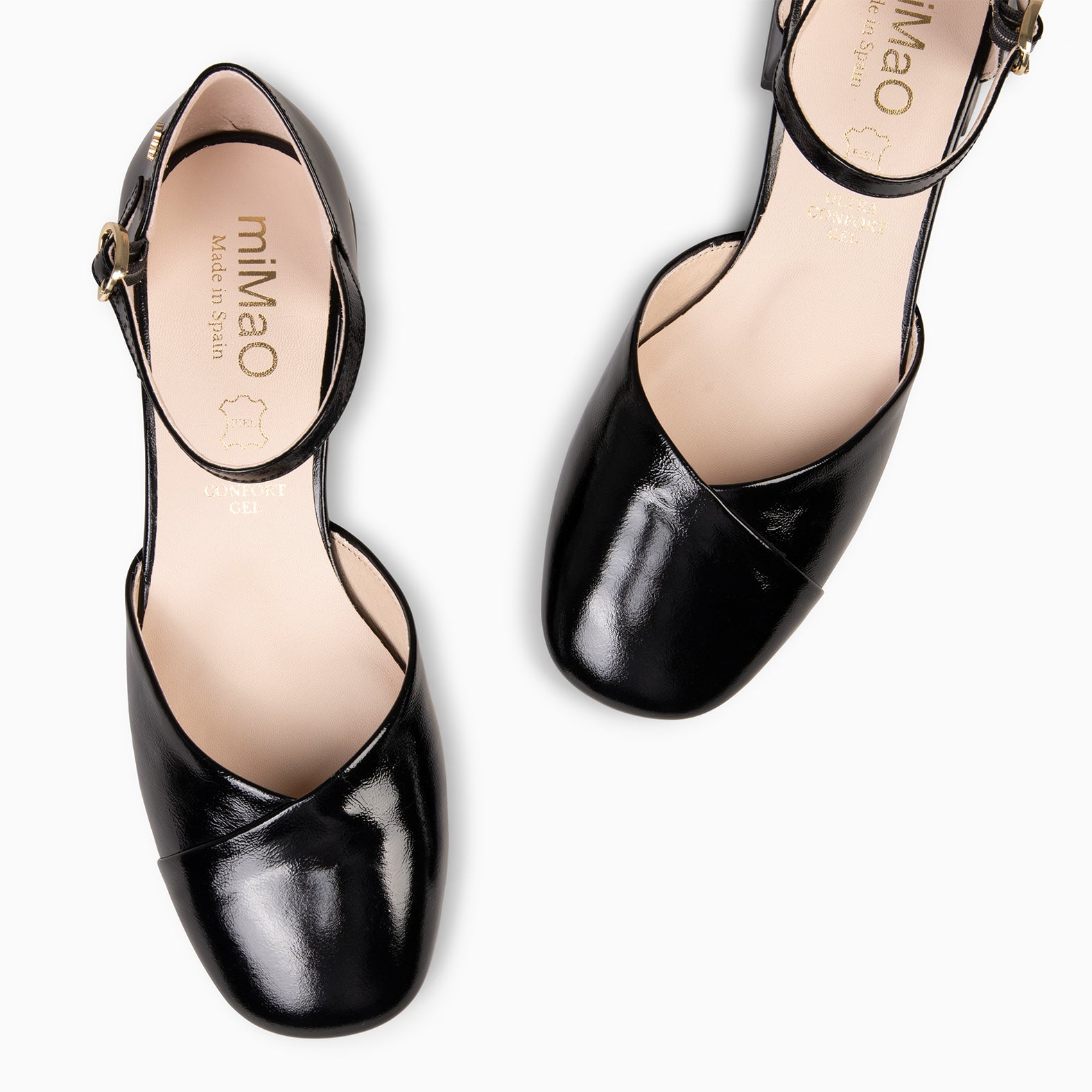 EMILY - ZAPATOS DE TACÓN BAJO NEGRO - miMaO ®