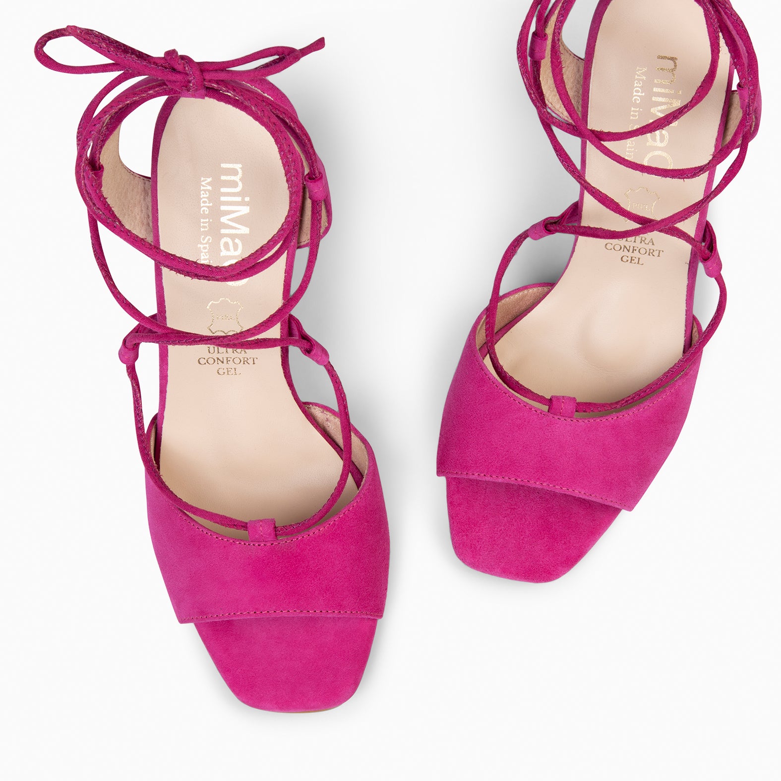 MÓNICA - FUCHSIA ELEGANT HEELED SANDALS