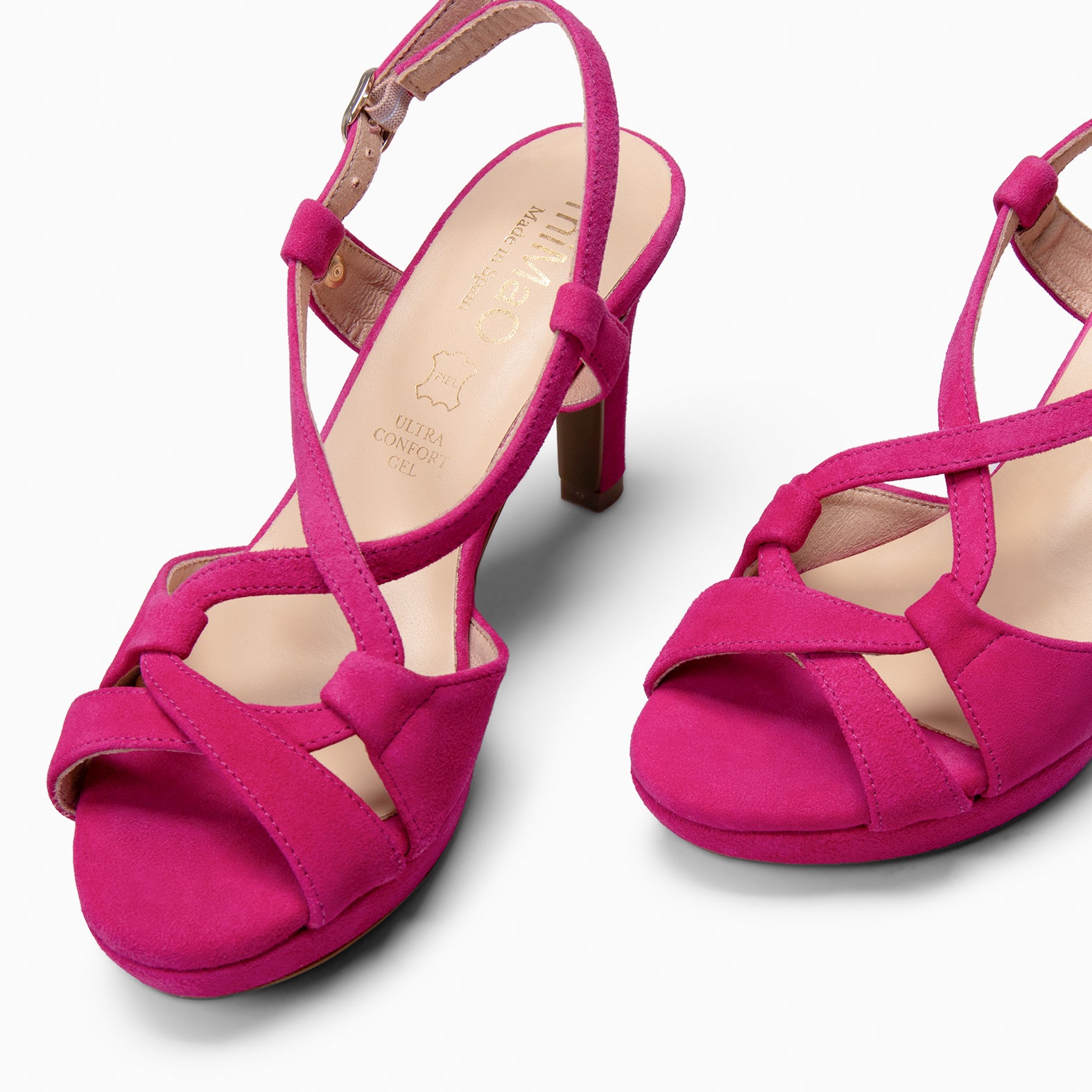 JUDITH - Sandalias de fiesta con tacón FUCSIA