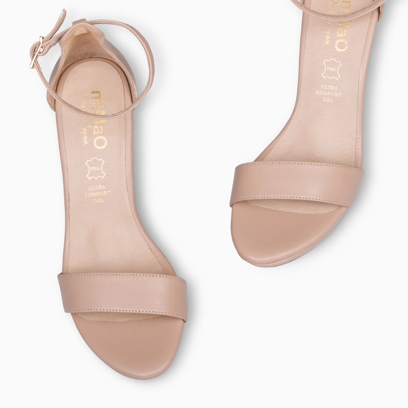 FIESTA - Sandalias de tacón alto y plataforma NUDE - miMaO ®