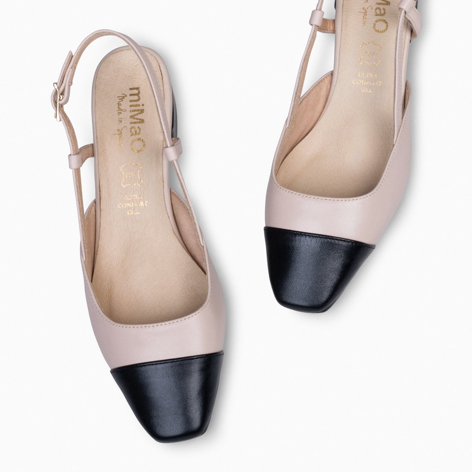 AUDREY - Zapatos destalonados con puntera TRUE NUDE - miMaO ®