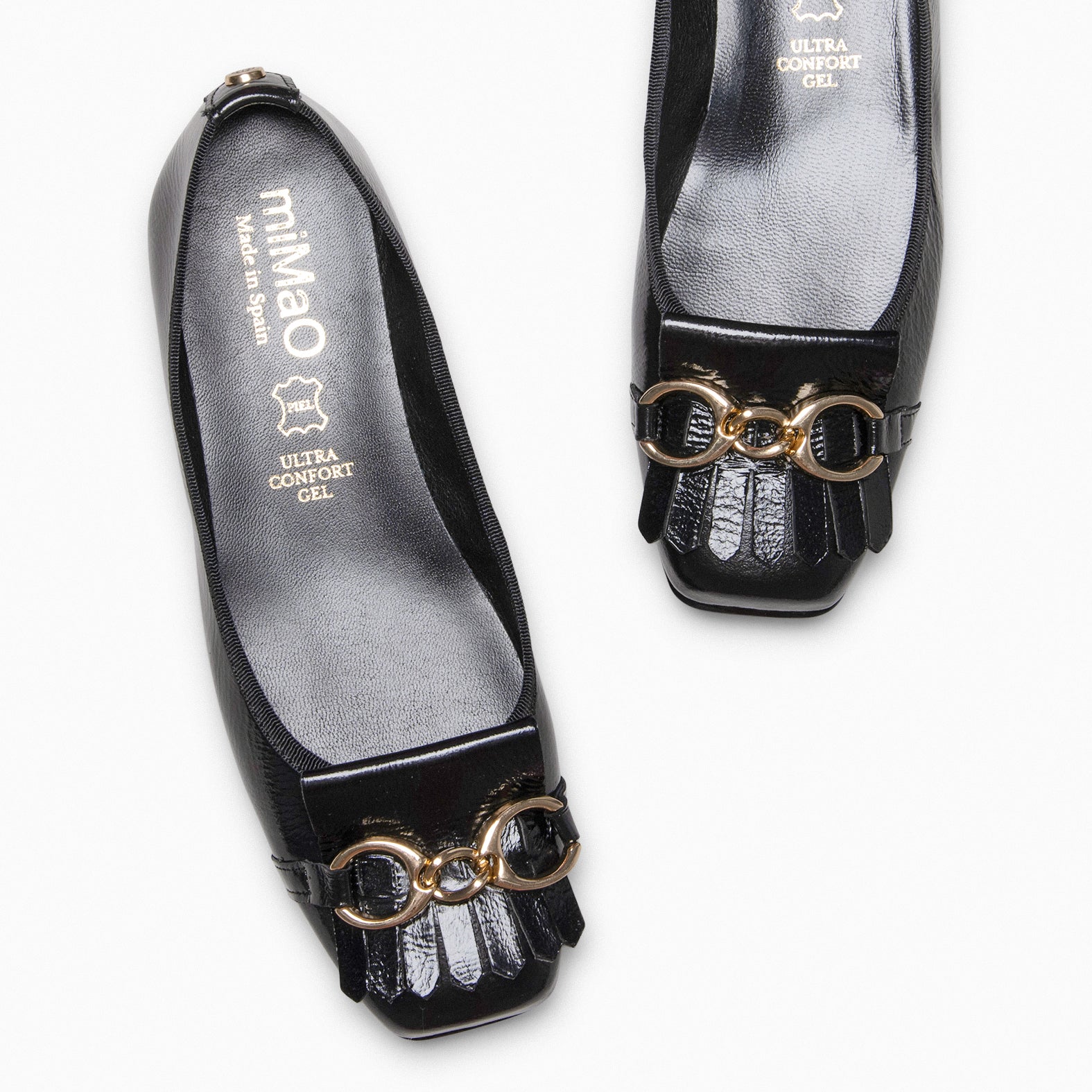 ZOY - Manoletina con puntera cuadrada NEGRO - miMaO ®