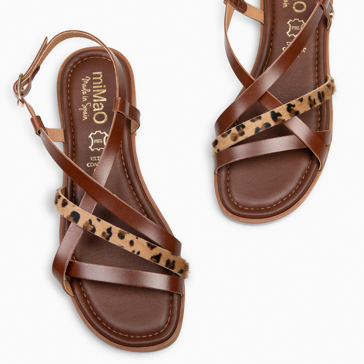 ELVA - ANIMAL PRINT Elegant Flat Sandals
