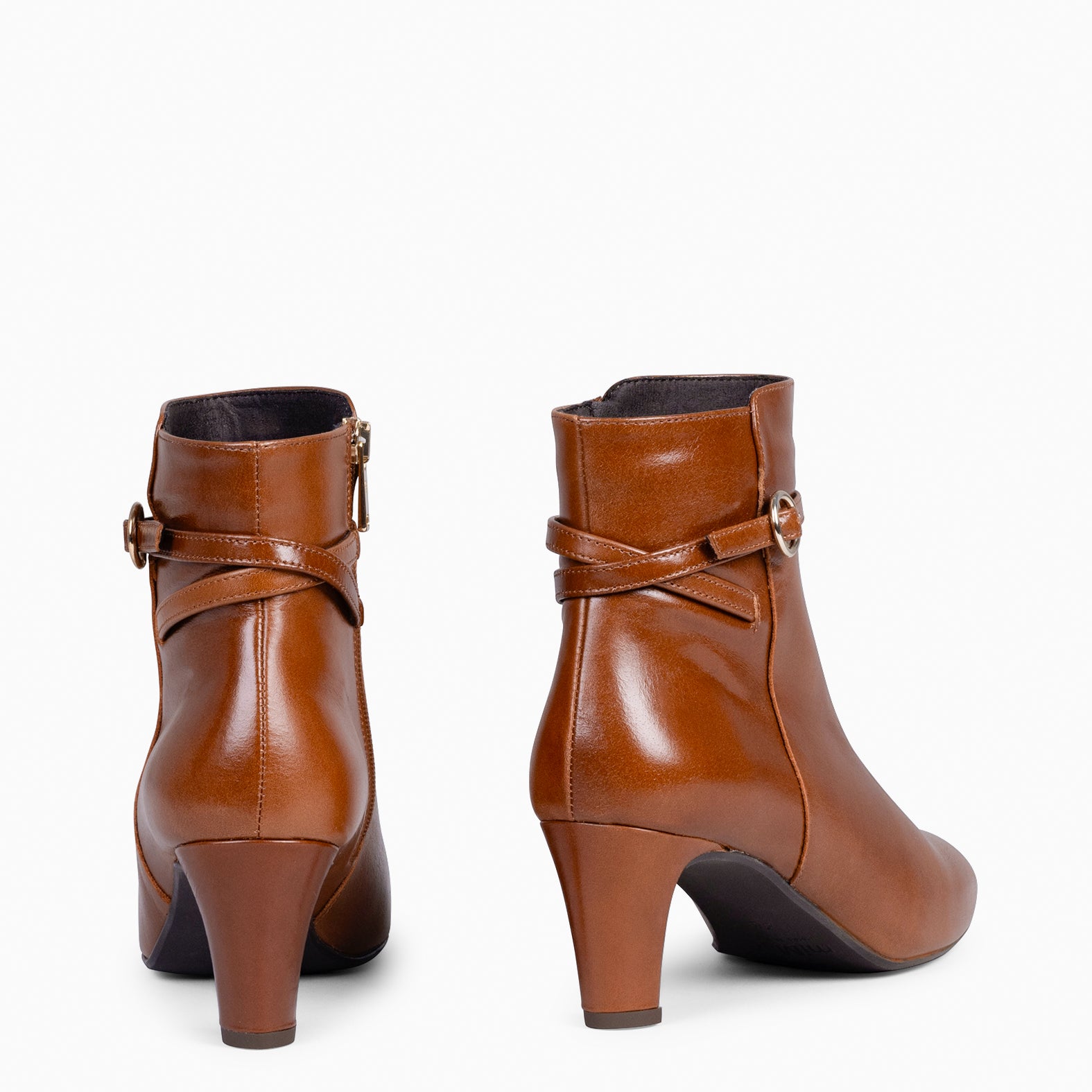 ALDA - Botín CAMEL con tiras - miMaO ®