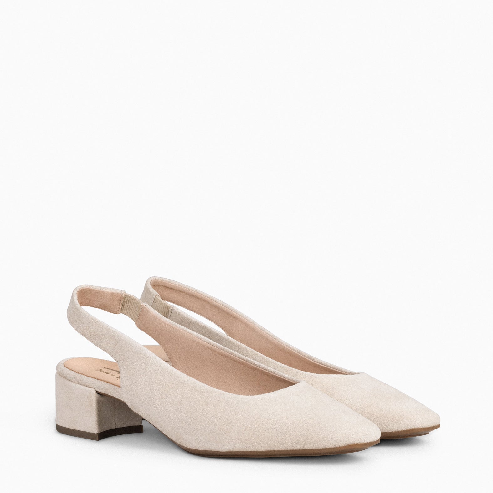 URBAN LADY – Zapatos de Tacón Destalonados BEIGE - miMaO ®
