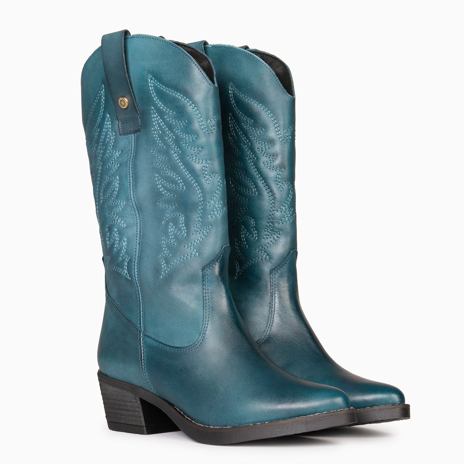 UTAH - Botas Cowboy bordado AZUL - miMaO ®