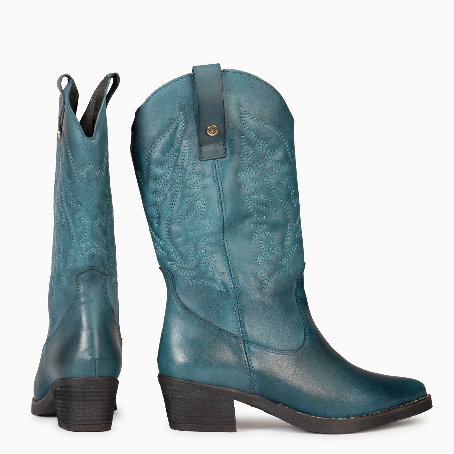 UTAH - Botas Cowboy bordado AZUL - miMaO ®