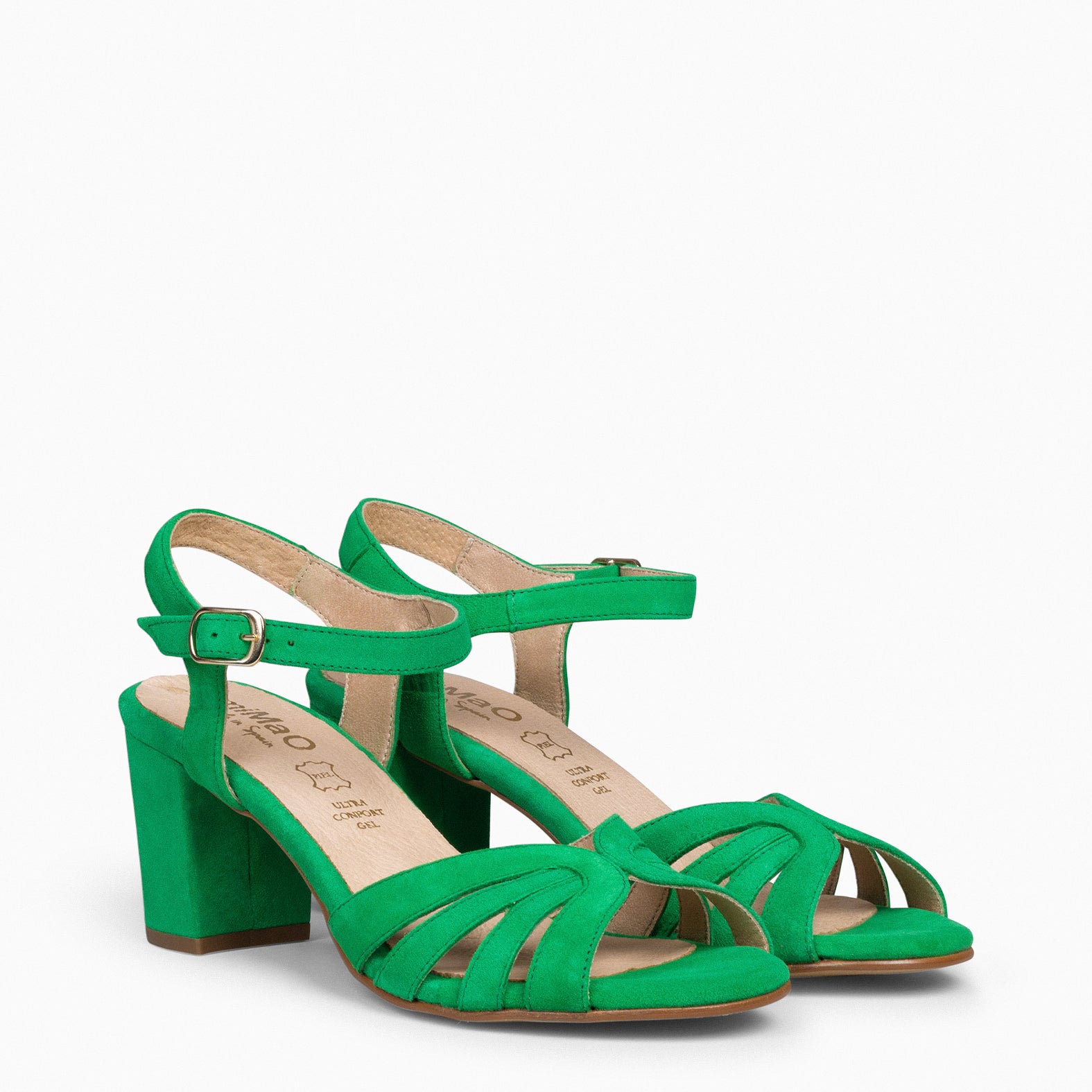 MUSA – Sandalias de Tacón ancho VERDE - miMaO ®