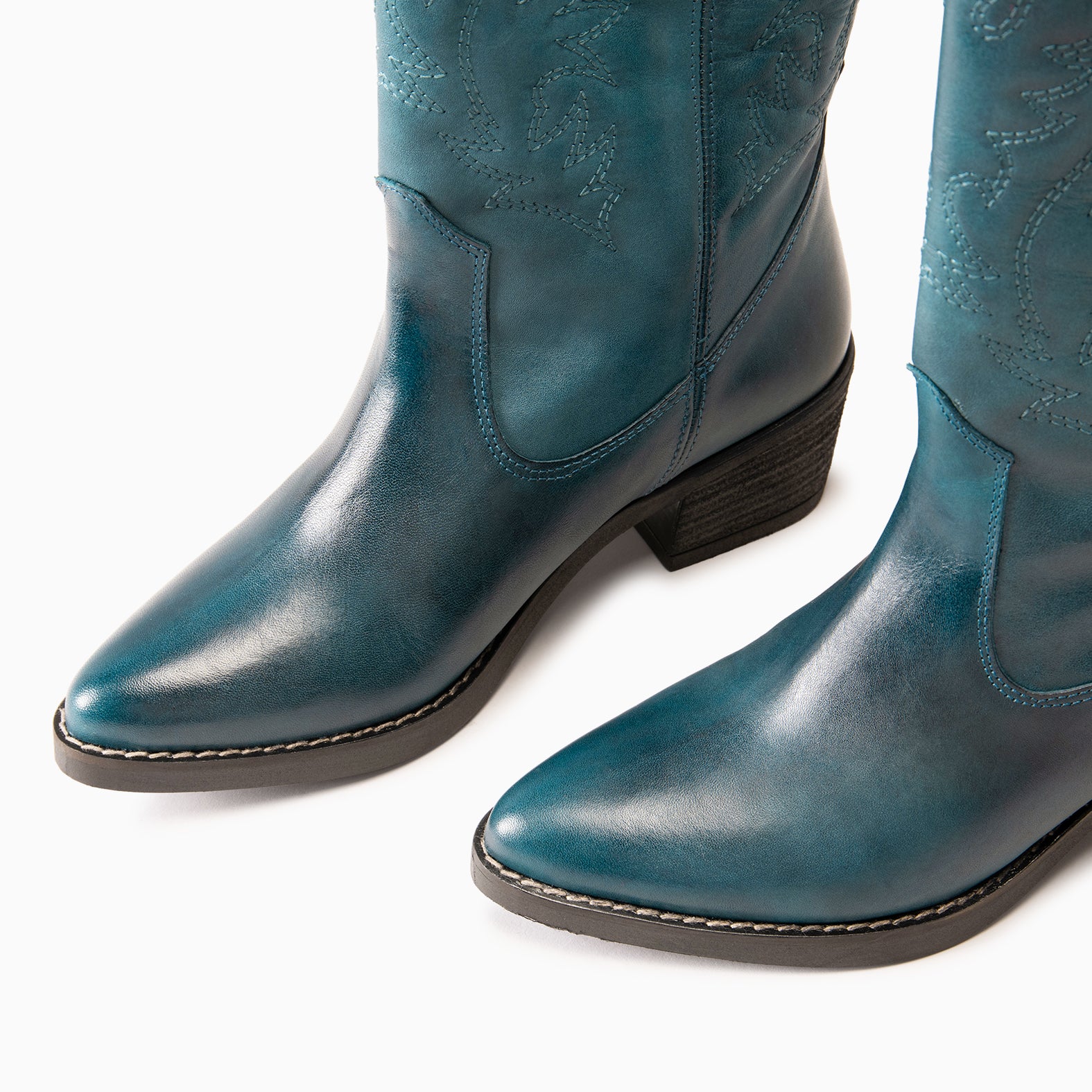 UTAH - Botas Cowboy bordado AZUL - miMaO ®