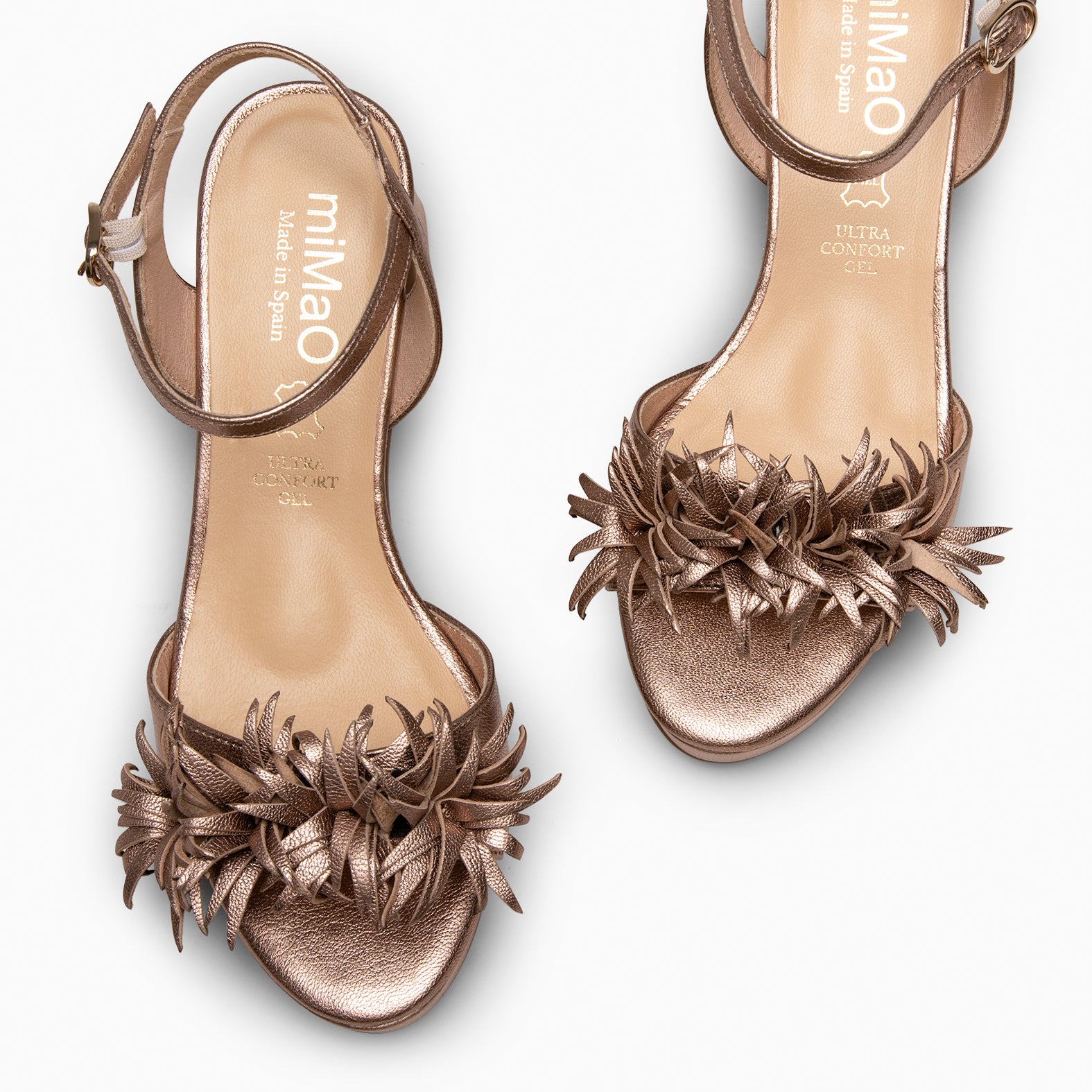 POMPÓN - Sandalias de tacón de vestir ROSE - miMaO ®